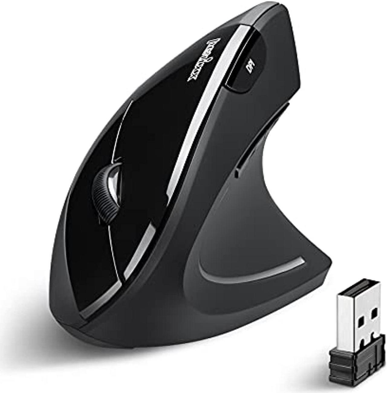 Perixx PERIMICE-713 Wireless 2.4 G Ergonomic Vertical Mouse 3 DPI Levels 6 Buttons