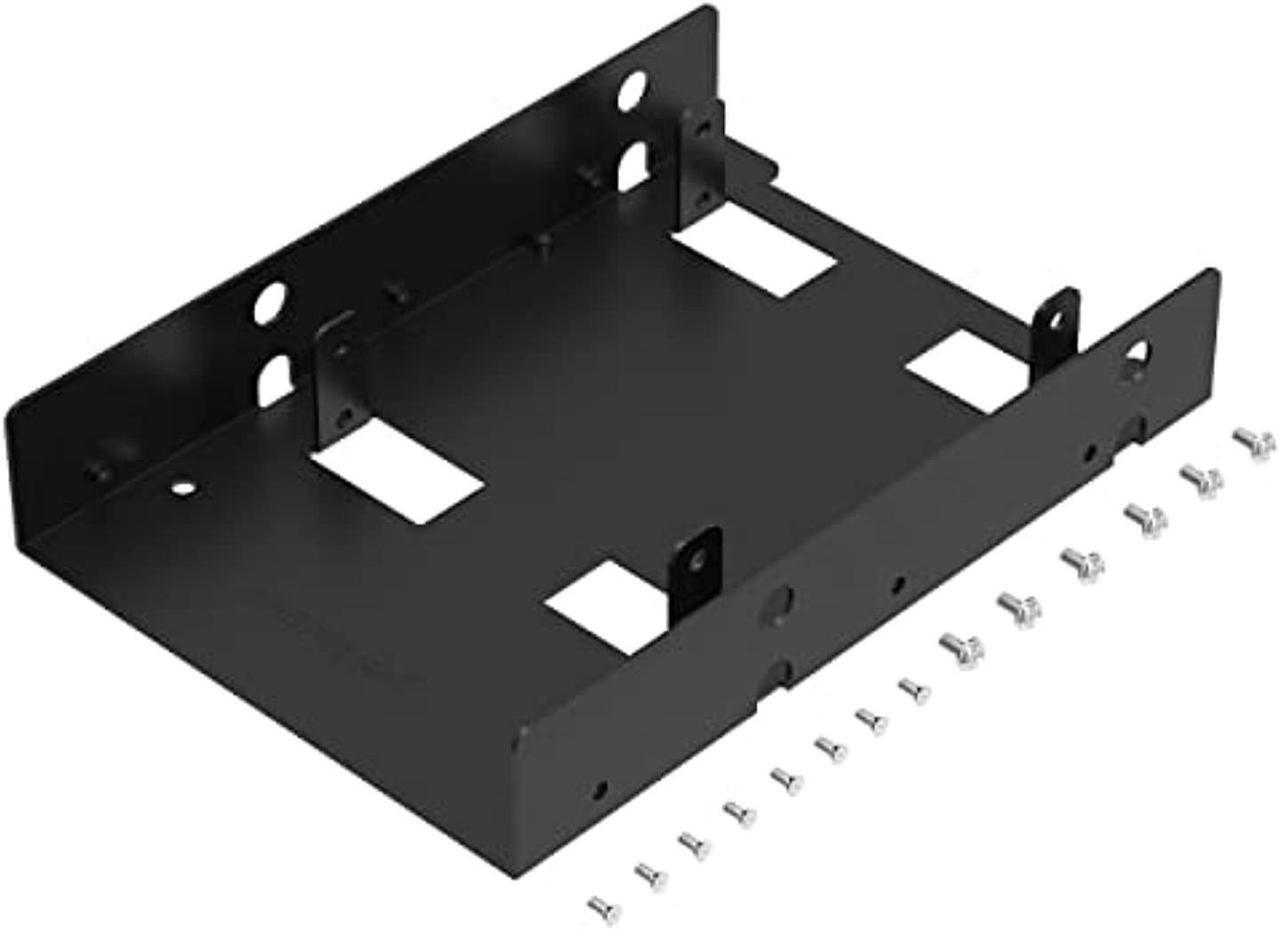 Alt view image 9 of 12 - Sabrent 2.5 Inch to 3.5 Inch Internal Hard Disk Drive Mounting Bracket Kit (BK-HDDF)