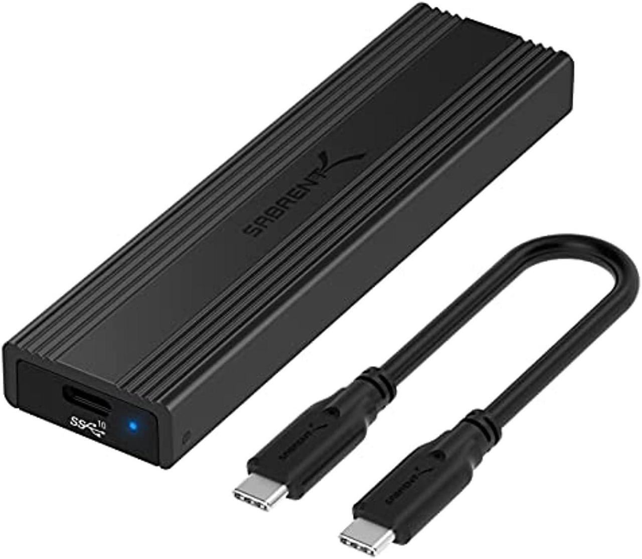 Alt view image 14 of 20 - SABRENT USB 3.2 Type-C Tool-Free Enclosure for M.2 PCIe NVMe and SATA SSDs (EC-SNVE)