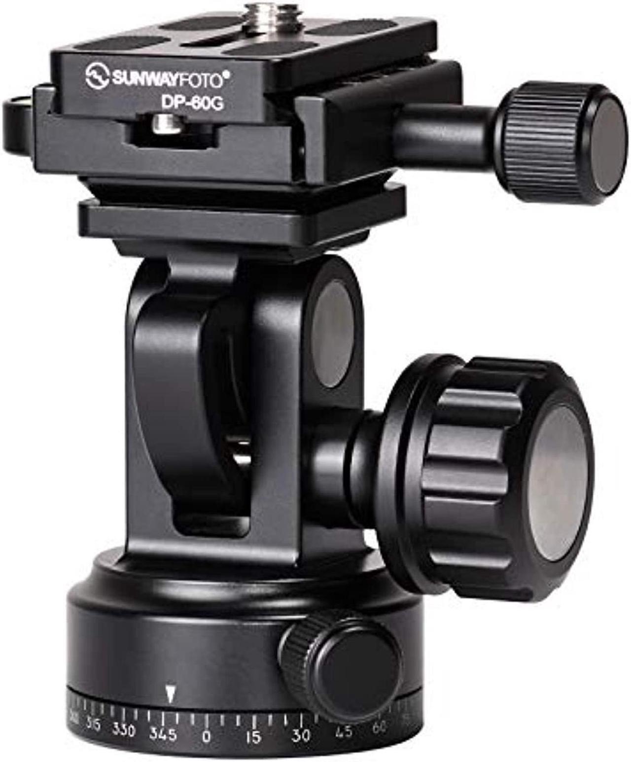 Main image of sunwayfoto dt-02d50 monopod tilt head with clamp, 26.45lbs capacity