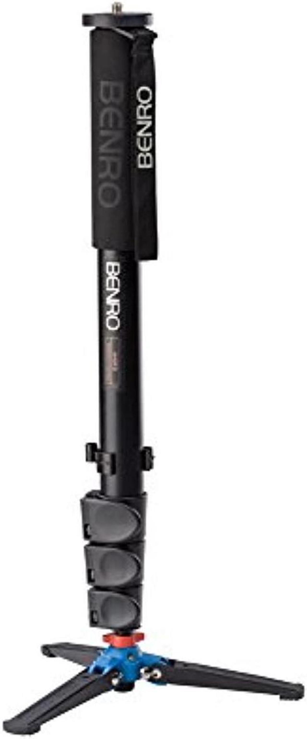 Alt view image 15 of 16 - Benro A48FD Series 4 Aluminum Monopod with 3-Leg Locking Base A48FD