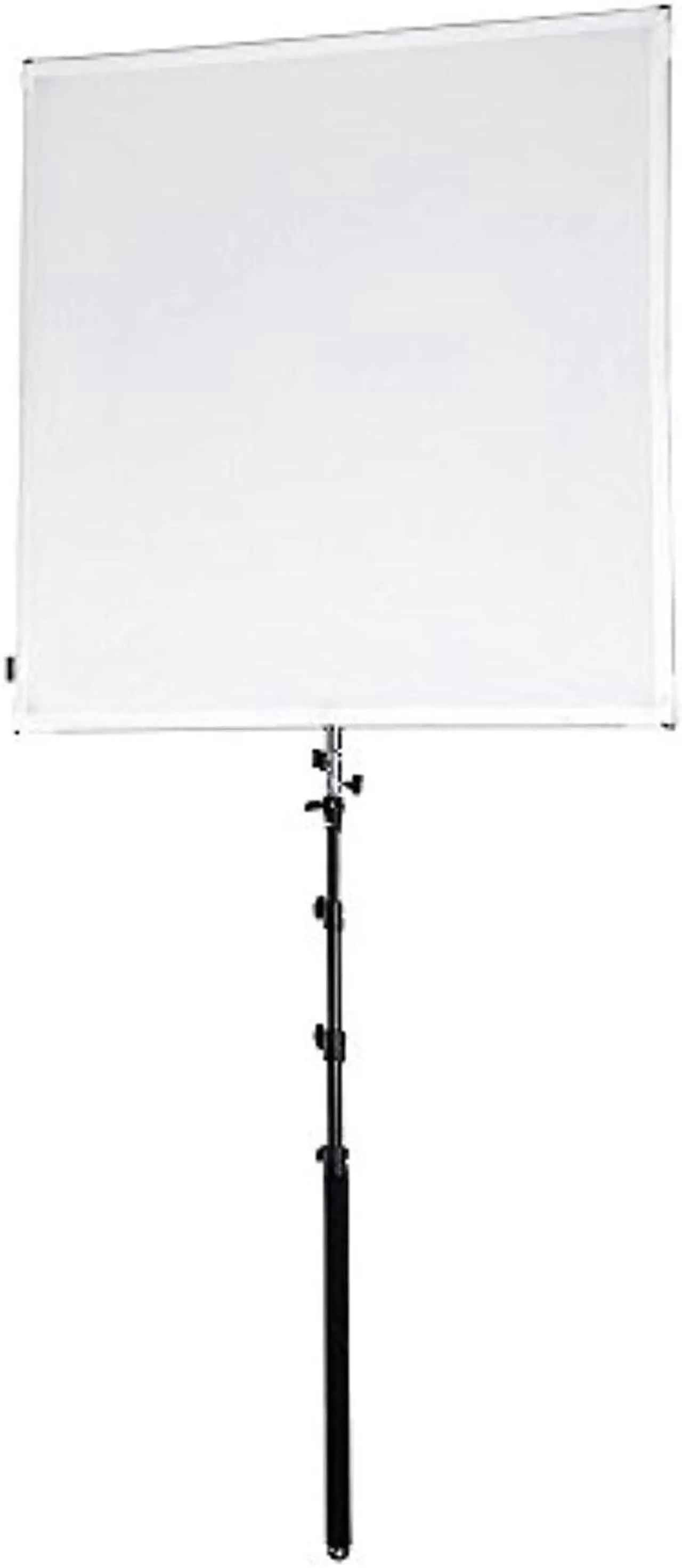 Main image of pro studio solutions 110cm x 110cm (43.25in x 43.25in) sun scrim - collapsible frame diffusion & silver/white reflector kit with boom handle and carry bag