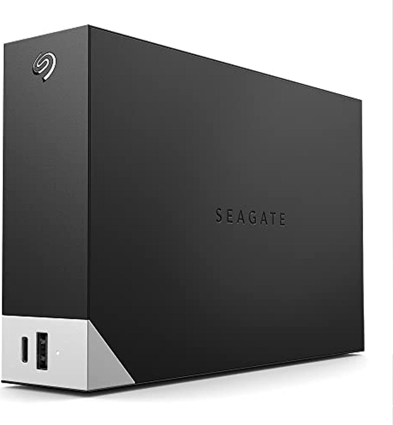 seagate one touch hub 10tb external hard drive desktop hdd - usb-c and usb 3.0 port, for computer desktop workstation pc laptop mac, 4 months adobe creative cloud photography plan (stlc10000400)