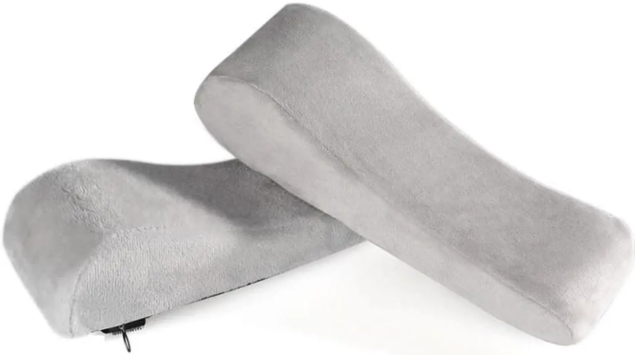 Alt view image 2 of 4 - Armrest Pads Covers Foam Elbow Pillow for Forearm Pressure Relief Comfy Arm Rest Cover For Office Chairs Wheelchair Gaming Chair