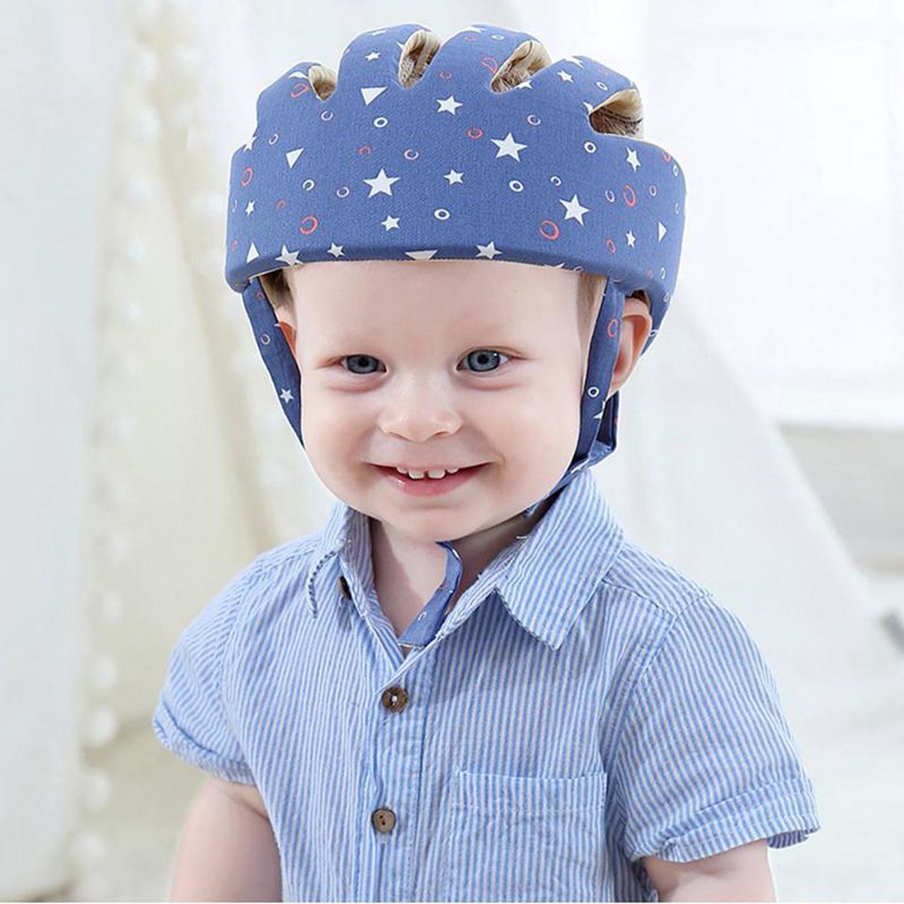 Alt view image 2 of 3 - Infant Baby Toddler Soft Safety Helmet Head Protection Head Protective Cap Adjustable