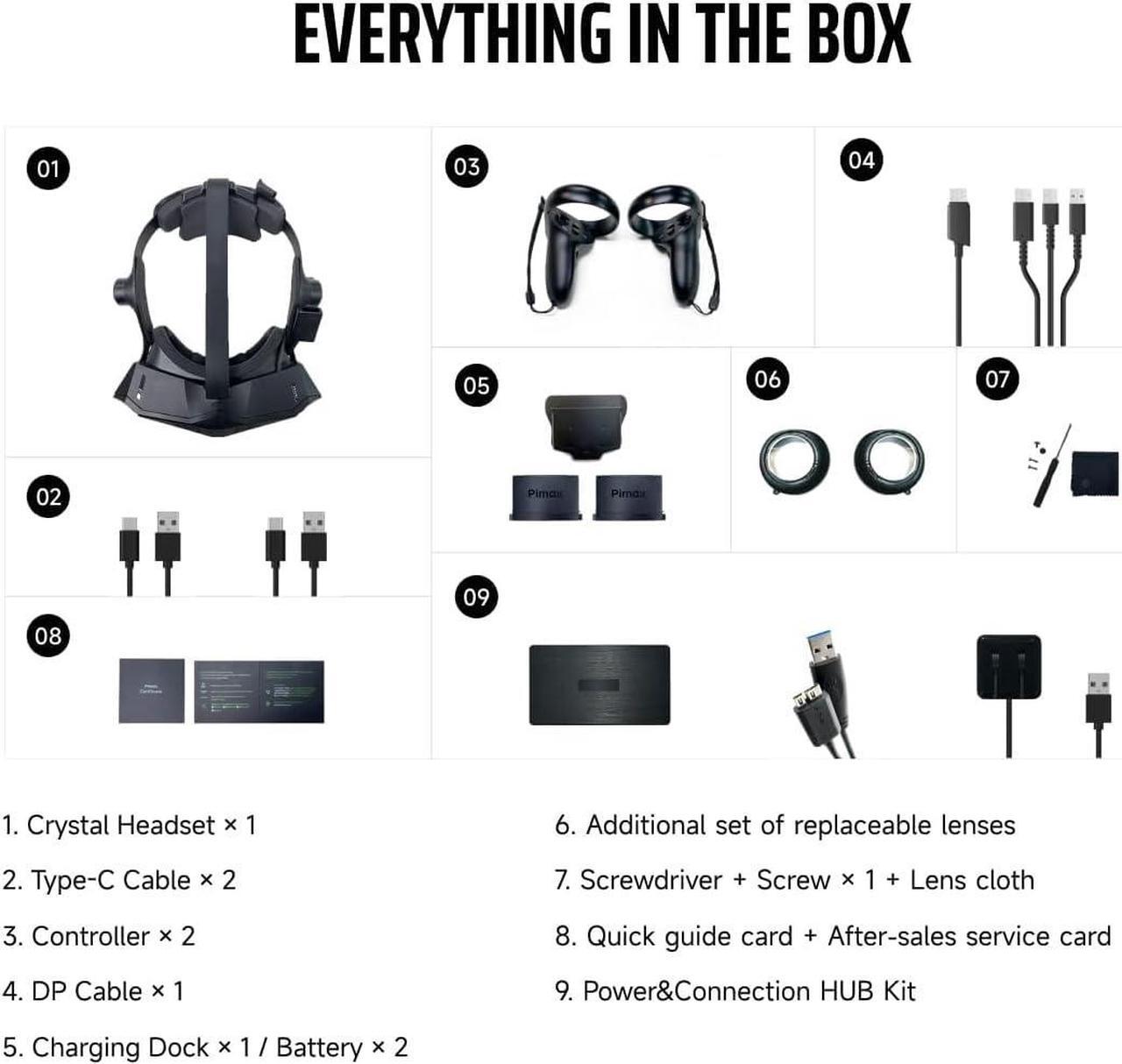 Alt view image 4 of 7 - Bundle:Pimax Crystal VR Headsets (with controllers) + DMAS Headphone (50%off)