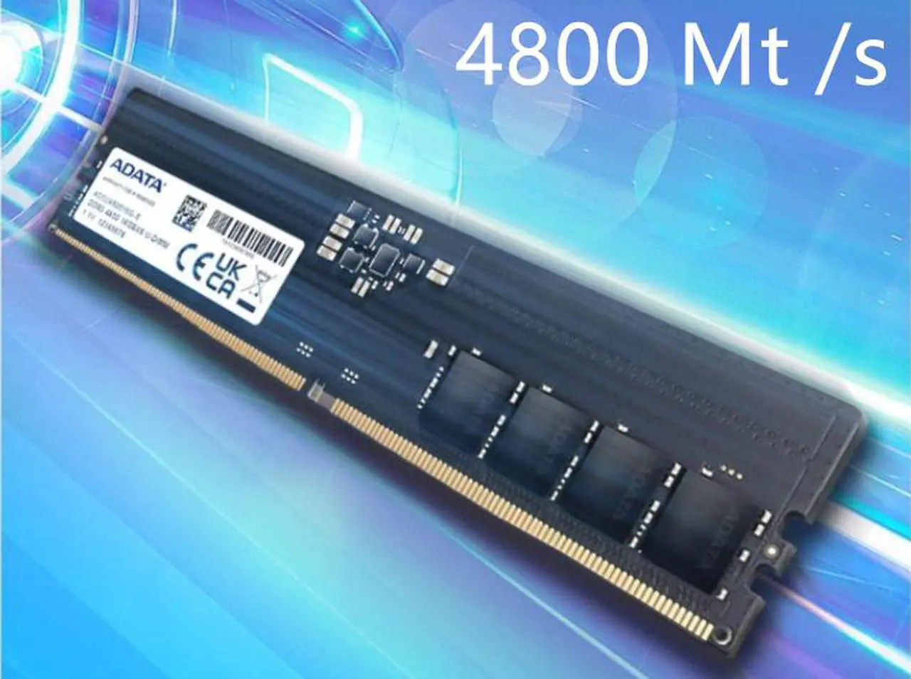 Alt view image 3 of 7 - ADATA DDR5 (PC5 38400) 4800MHz 16GB desktop memory module