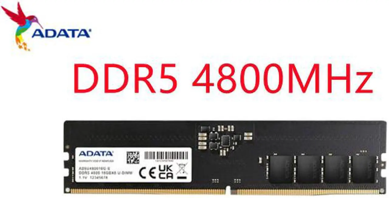Main image of ADATA DDR5 (PC5 38400) 4800MHz 16GB desktop memory module