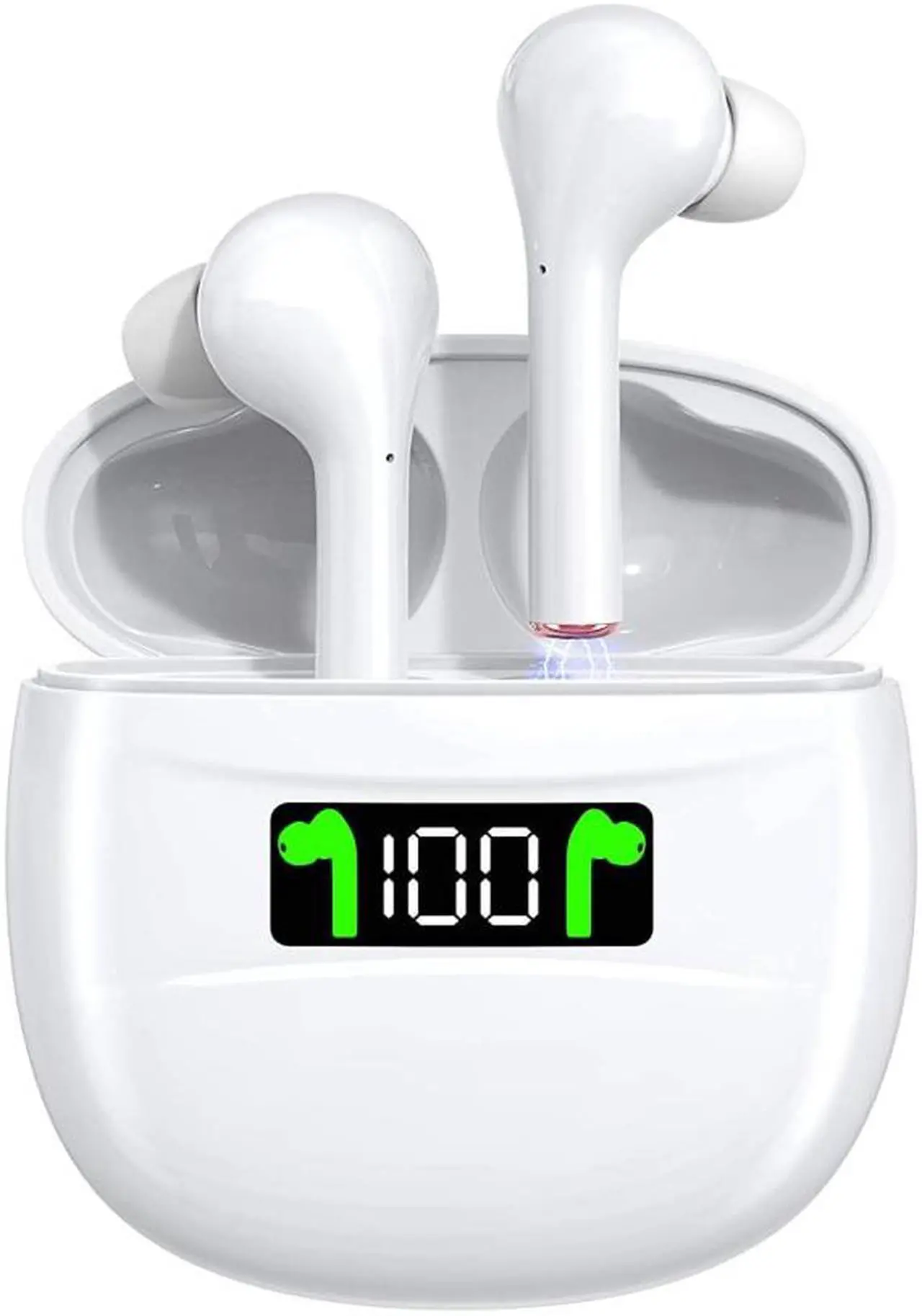 Alt view image 2 of 7 - True Wireless Earbuds Bluetooth Headphones Touch Control with Wireless Charging Case IPX5 Waterproof TWS Stereo Earphones in-Ear Built-in Mic Headset Premium Deep Bass for Sport