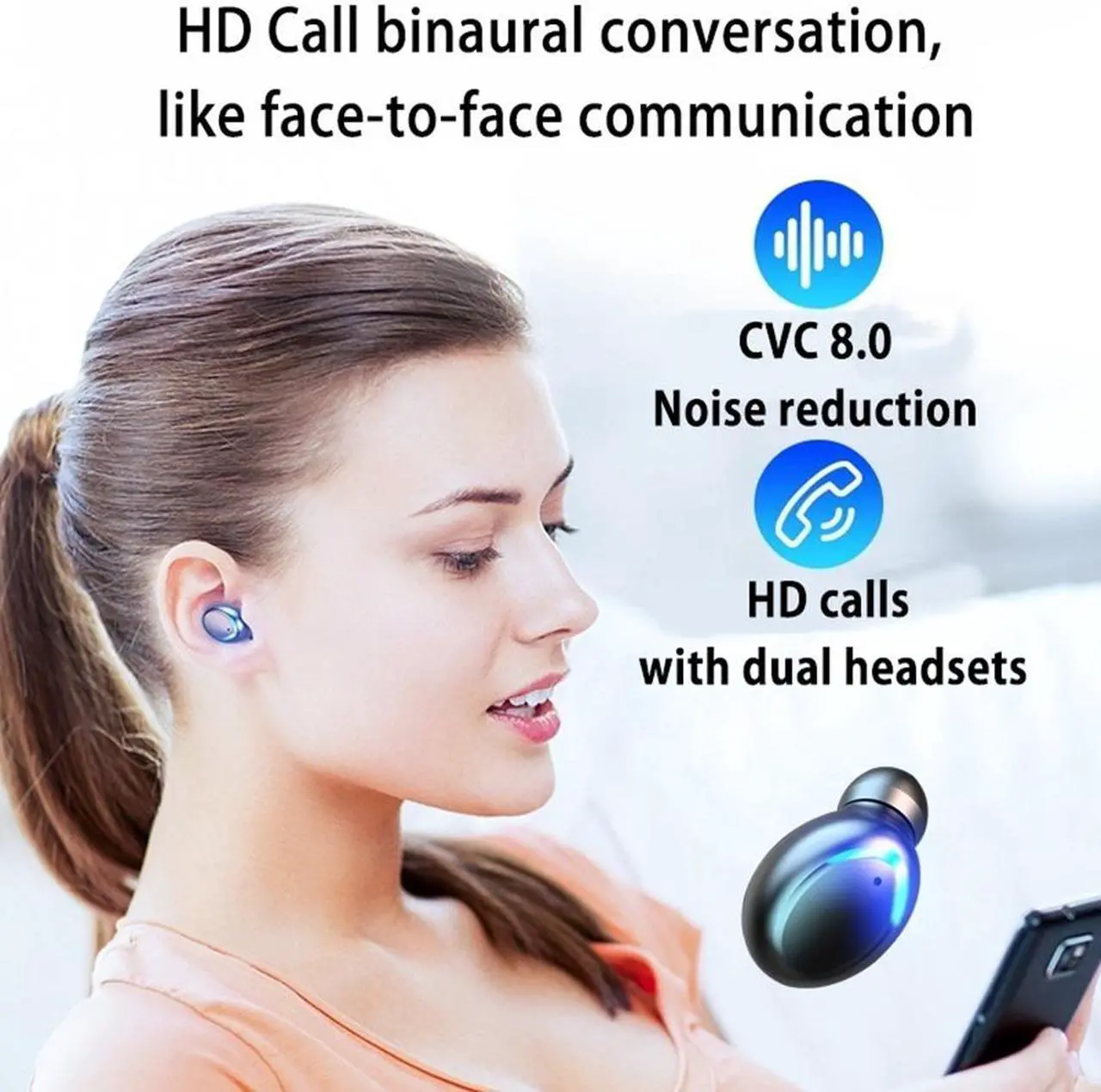 Alt view image 4 of 7 - Bluetooth 5.0 Earphones TWS Sport Waterproof Headphones Deep Bass Sound Cordless Bank Dual Headsets With Power Bank Chaging Case