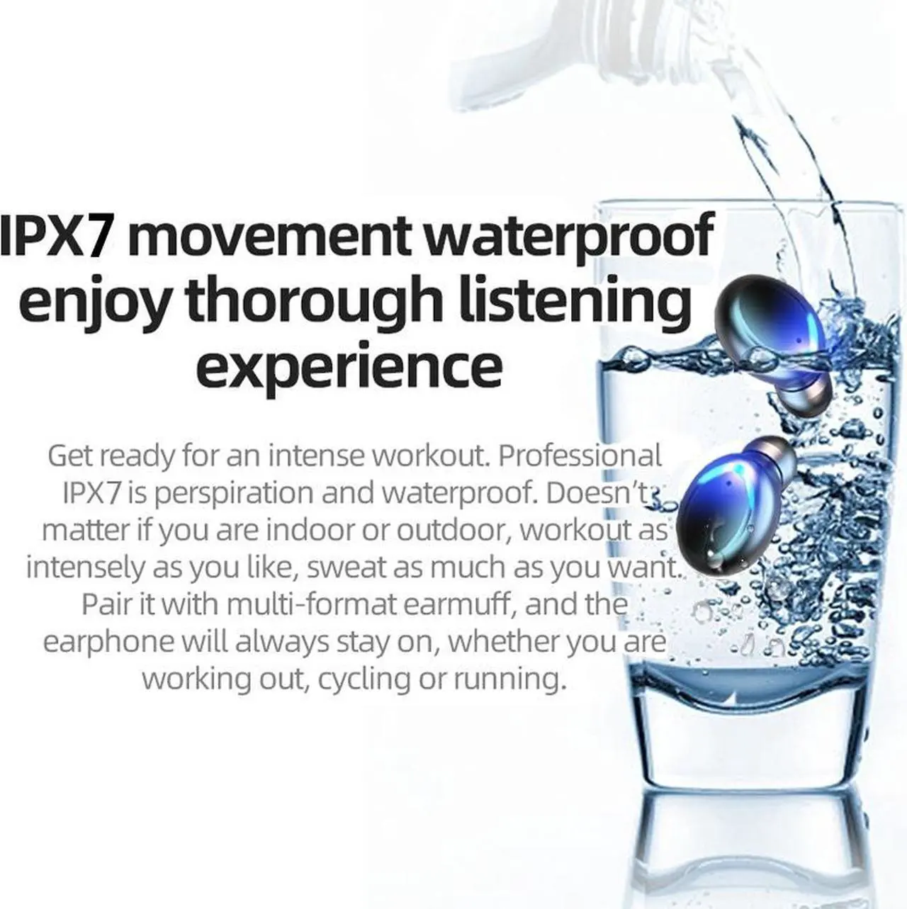 Alt view image 2 of 7 - Bluetooth 5.0 Earphones TWS Sport Waterproof Headphones Deep Bass Sound Cordless Bank Dual Headsets With Power Bank Chaging Case