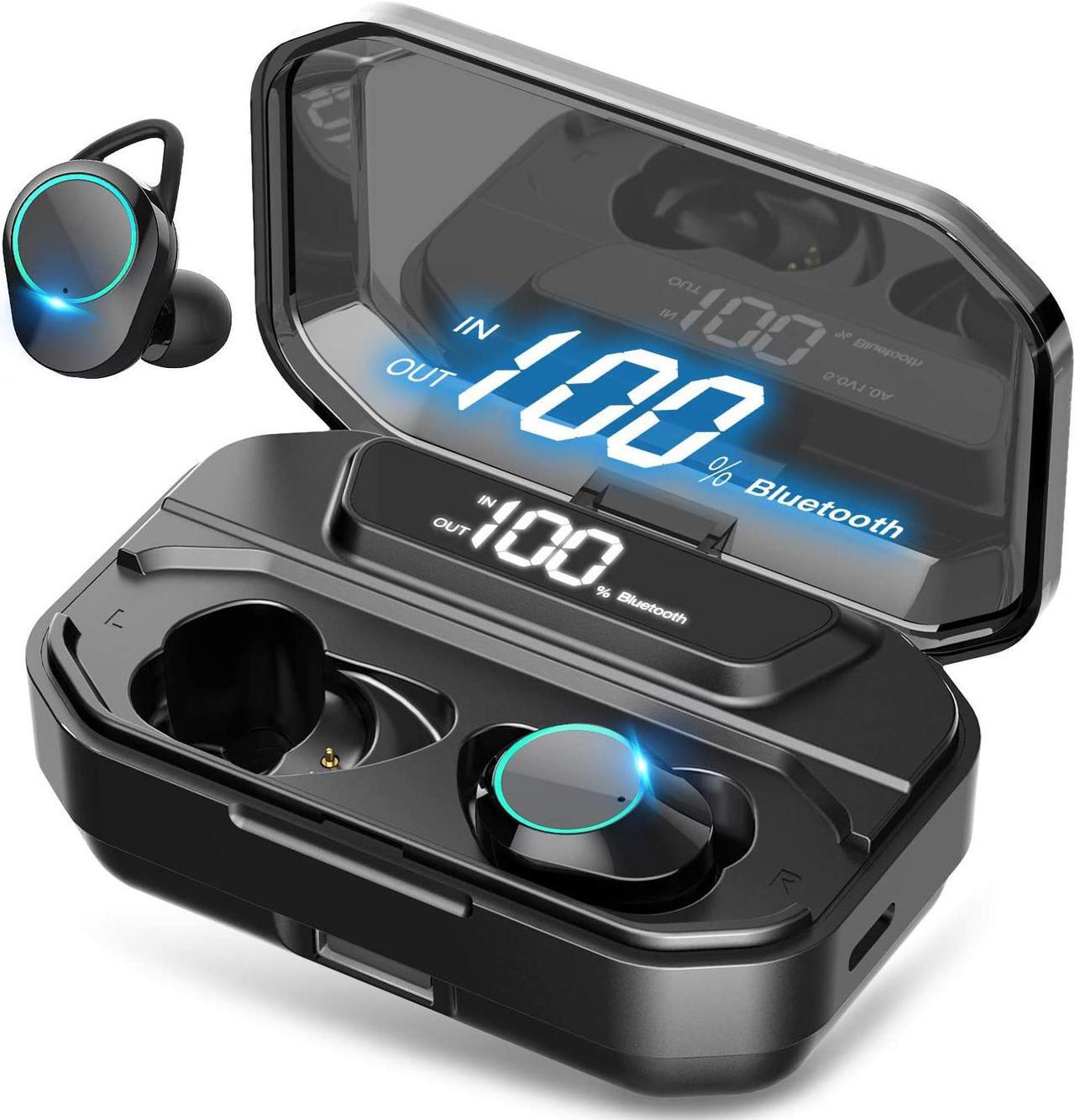 Main image of Abelanja True Wireless Earbuds Bluetooth 5.0 Headphones, IPX7 Waterproof Earphones for Sports, 110H Playtime w/ 3300mAh Charging Case, 3D Stereo Audio Touch Control in-Ear Headset w/Mic