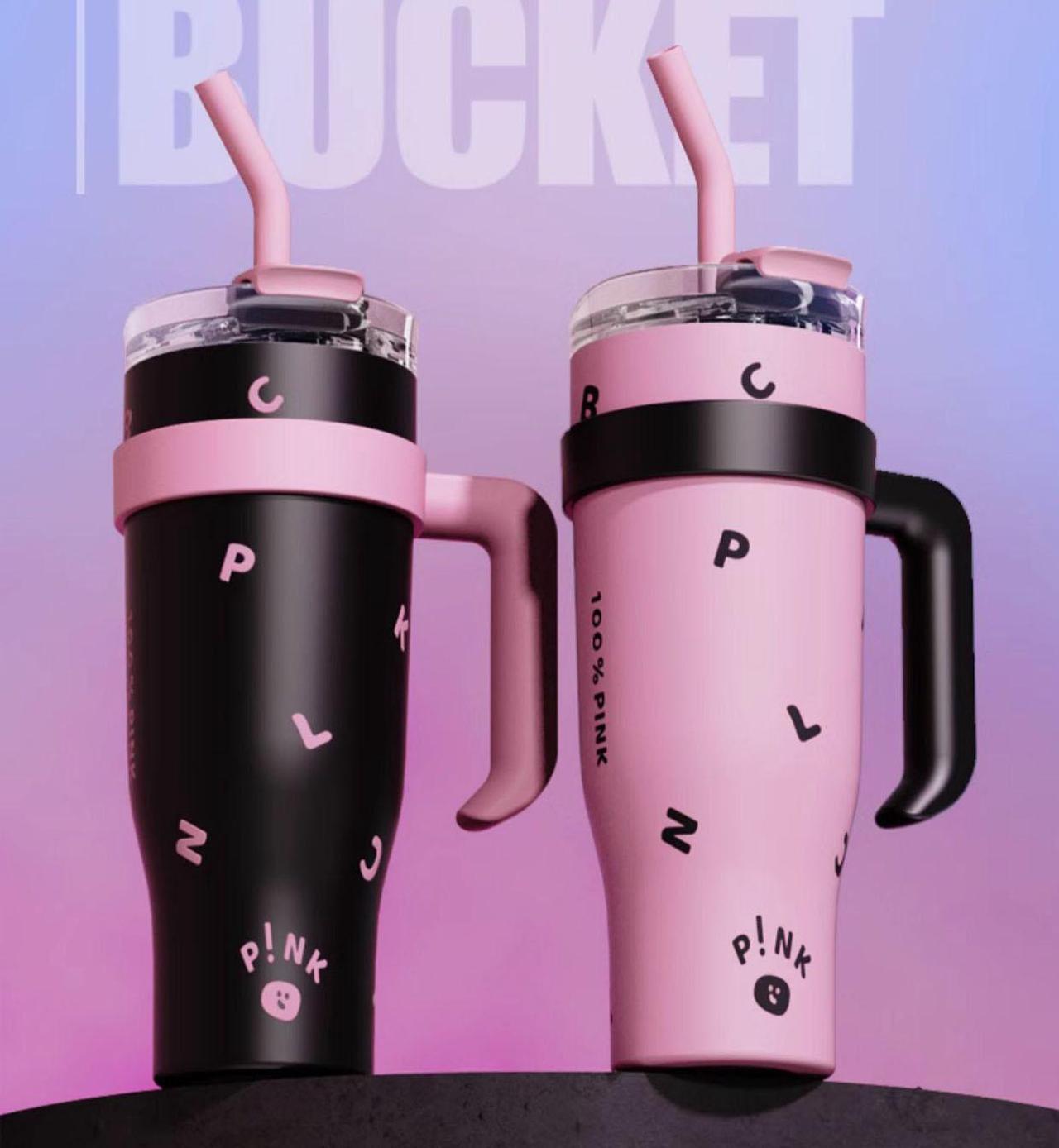 Alt view image 4 of 7 - 40 oz Tumbler with Handle, Insulated Tumblers with Lid and Straw, Large Metal Sports Water Bottle Jug, Thermal Stainless Steel Travel Coffee Mug Cup