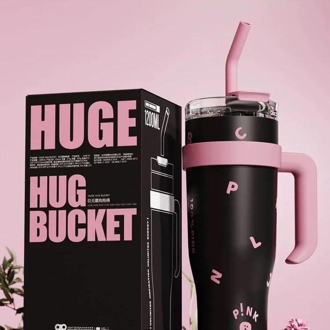 Alt view image 2 of 7 - 40 oz Tumbler with Handle, Insulated Tumblers with Lid and Straw, Large Metal Sports Water Bottle Jug, Thermal Stainless Steel Travel Coffee Mug Cup