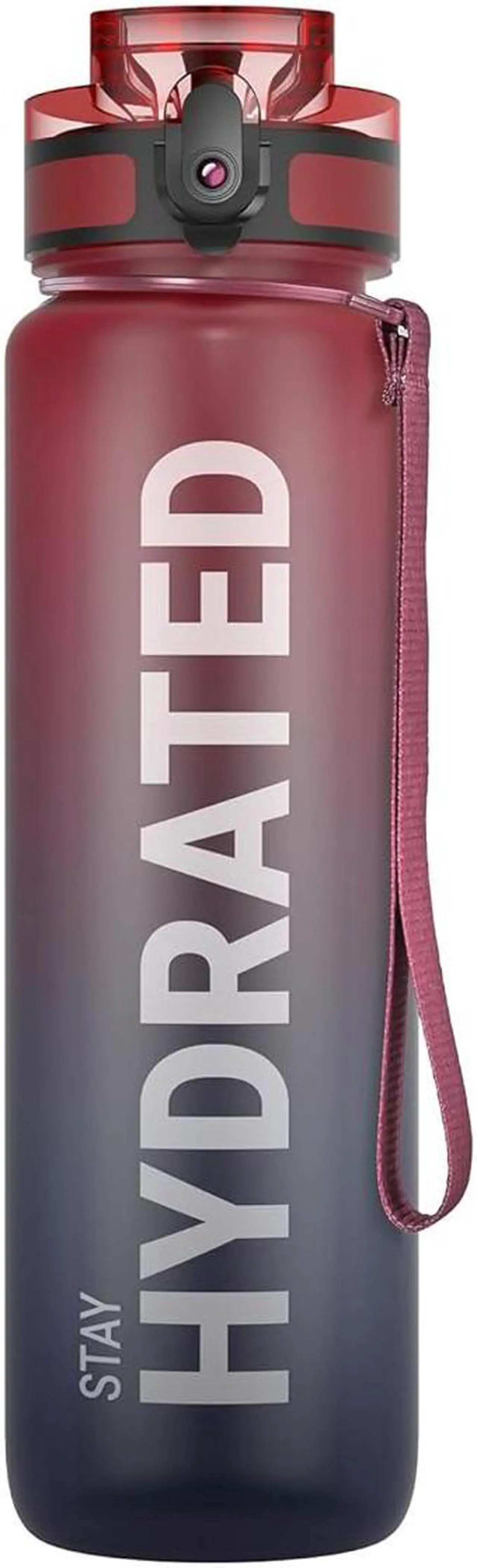 Alt view image 4 of 7 - Water Bottle 32oz, Durable and Leakproof Water Bottles Motivational with Time Marker, Tritan, BPA Free, Wide Mouth with Easy Clean Brush for Gym, Travel, Home, School, Office (1 Bottle)