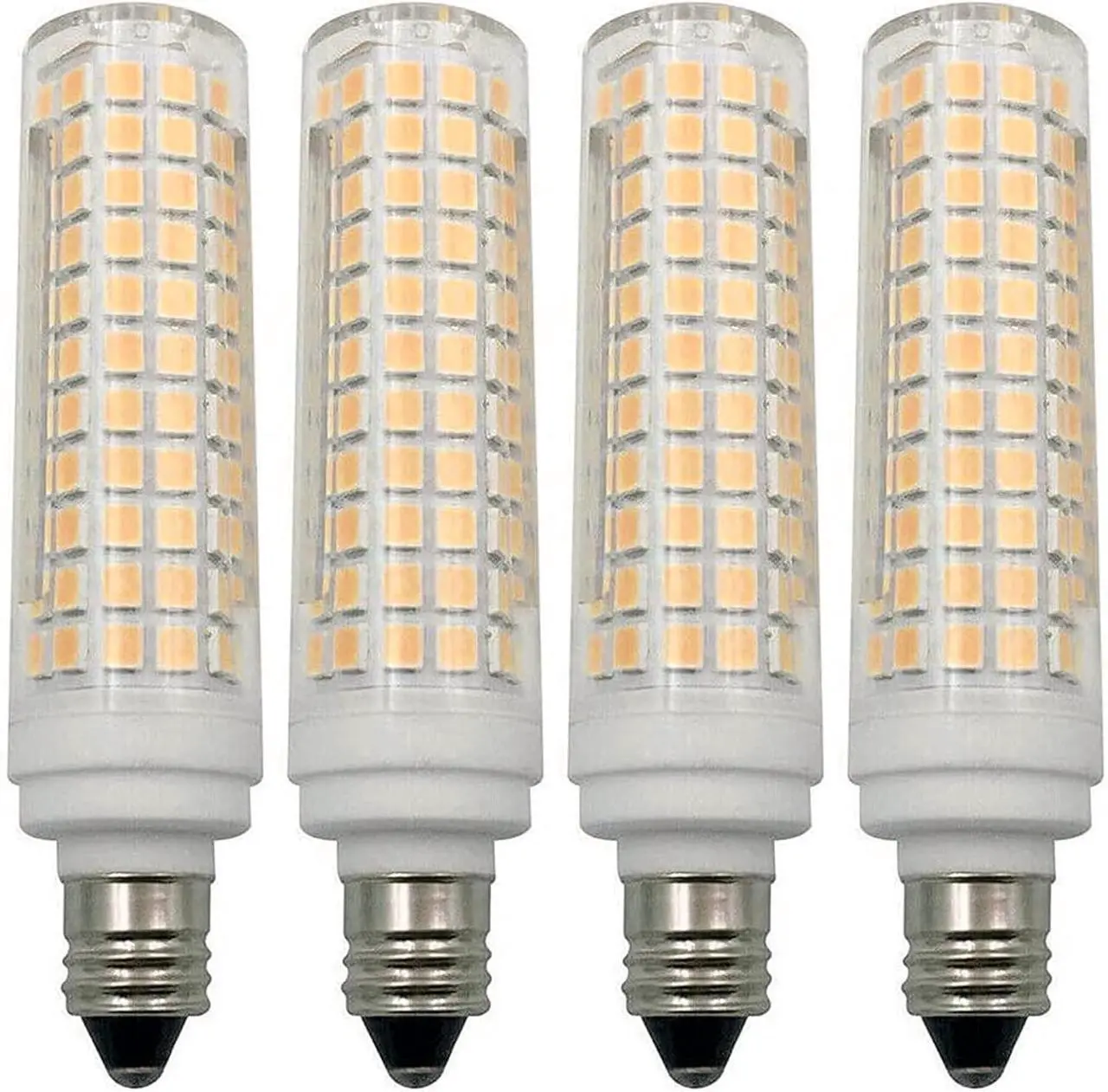 Alt view image 4 of 7 - E11 LED Corn Bulb 15W Dimmable Ceramic LED Light Bulbs 120W Equivalent 136 LEDs 2835 SMD 1500LM  Warm White 3000K T3/T4 JDE11 E11 Mini Candelabra Base for Home Lighting, 6Pack