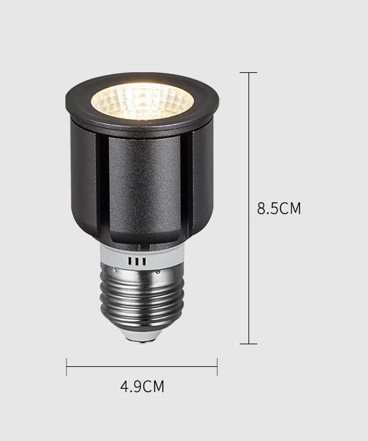 Alt view image 5 of 7 - LED COB Spotlight E27 High Brightness 7W Light Bulbs 70W Halogen Bulb Equivalent 2700K Warm White for Art Museums, Shops, Corridors(1 pack)