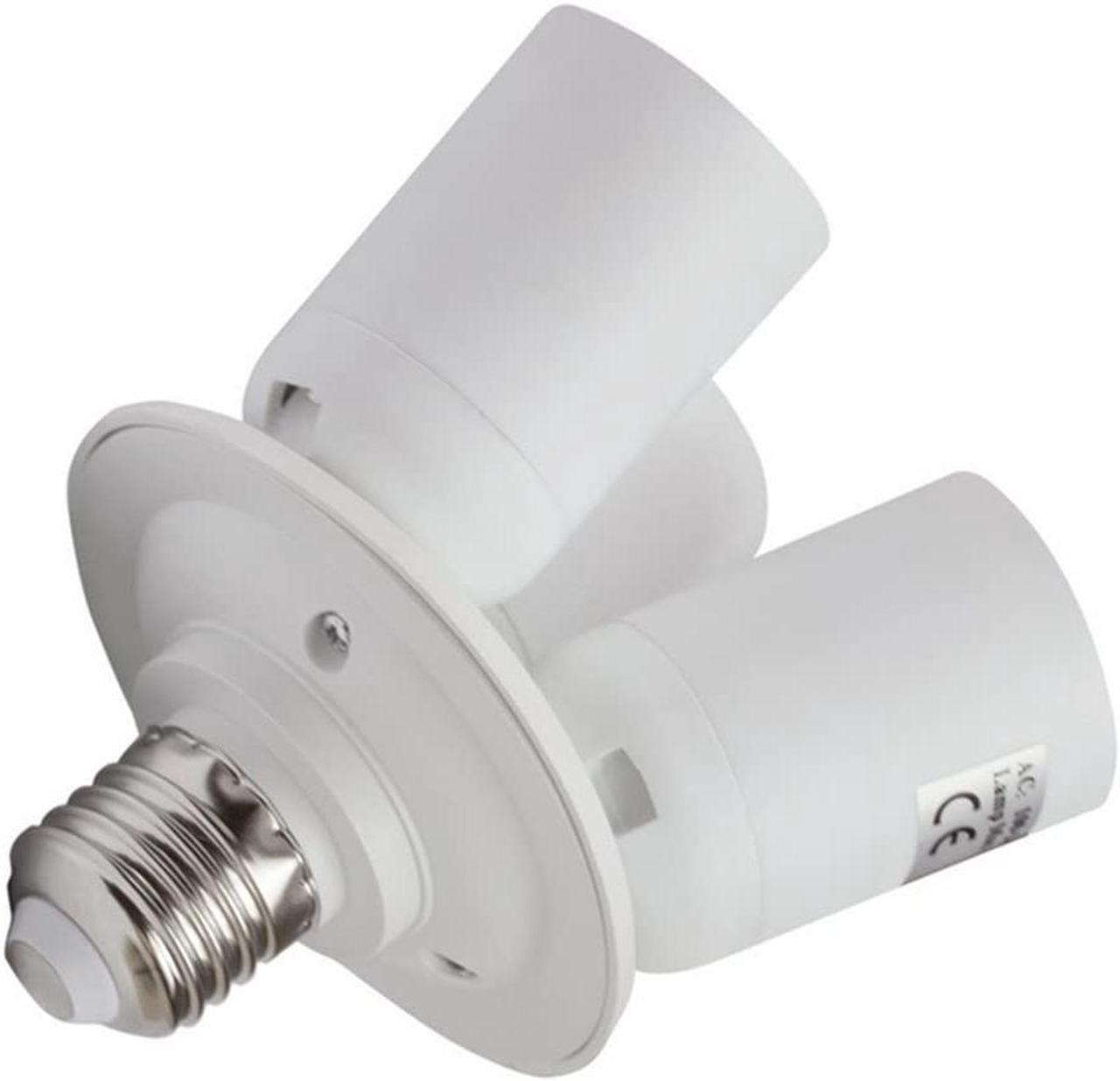 Alt view image 3 of 6 - OmaiLighting E26 E27 3 in 1 Light Bulb Socket Splitter Adapter, Triple Lamp Holder Converter Fixture for Garage Lighting Photography Studio
