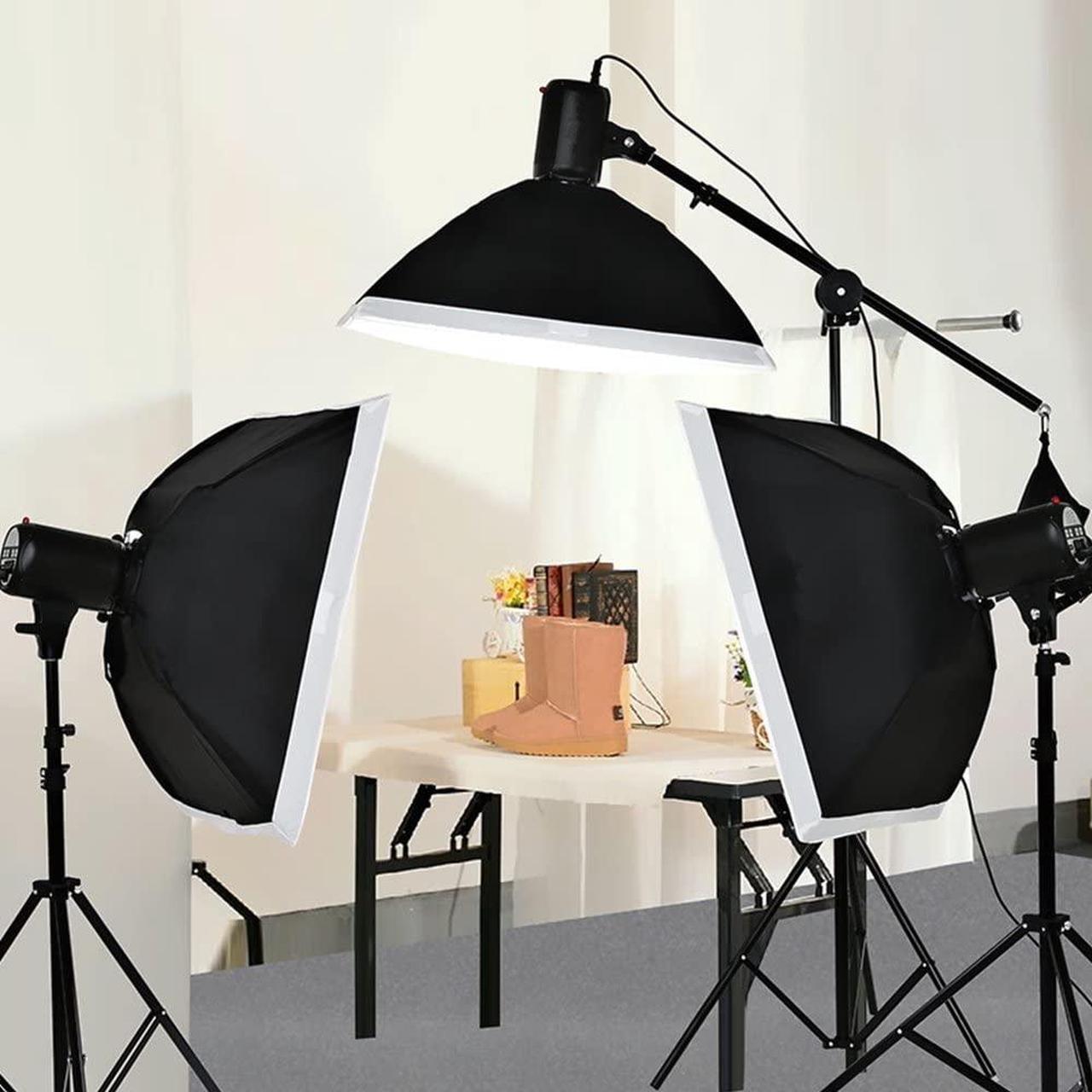 Alt view image 5 of 6 - OmaiLighting E26 E27 3 in 1 Light Bulb Socket Splitter Adapter, Triple Lamp Holder Converter Fixture for Garage Lighting Photography Studio