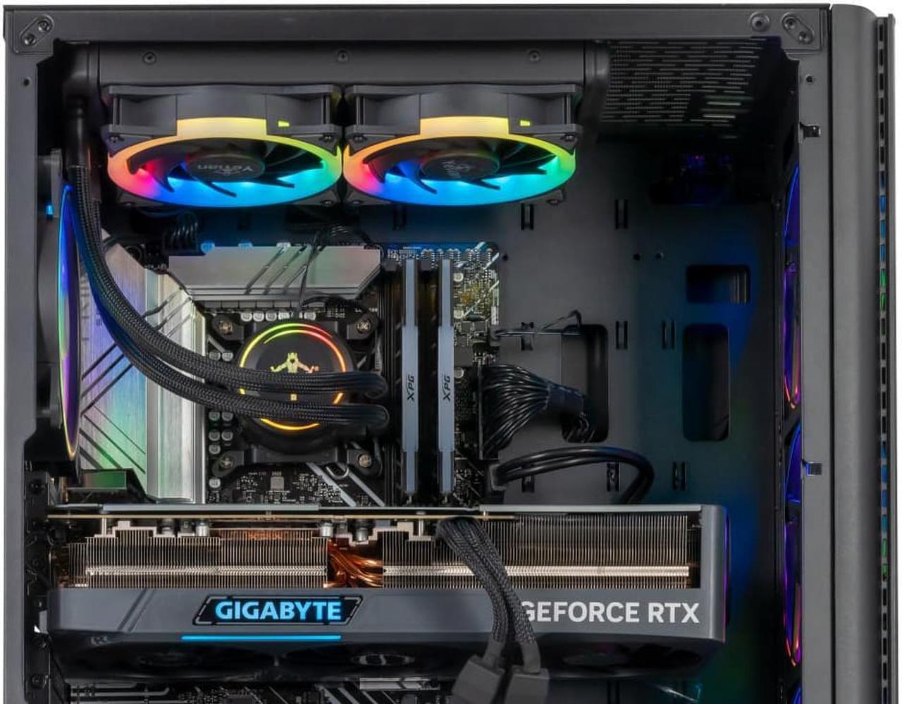 Alt view image 3 of 6 - YEYIAN YARI Gaming PC Desktop INTEL Core i7 13700F, RTX 4070, 1TB NVMe SSD, 16GB DDR4 3200, 650W Gold PSU, 240mm AIO, AC Wi-Fi, Window 11 64bit- YPI-YA37F0B-4701U