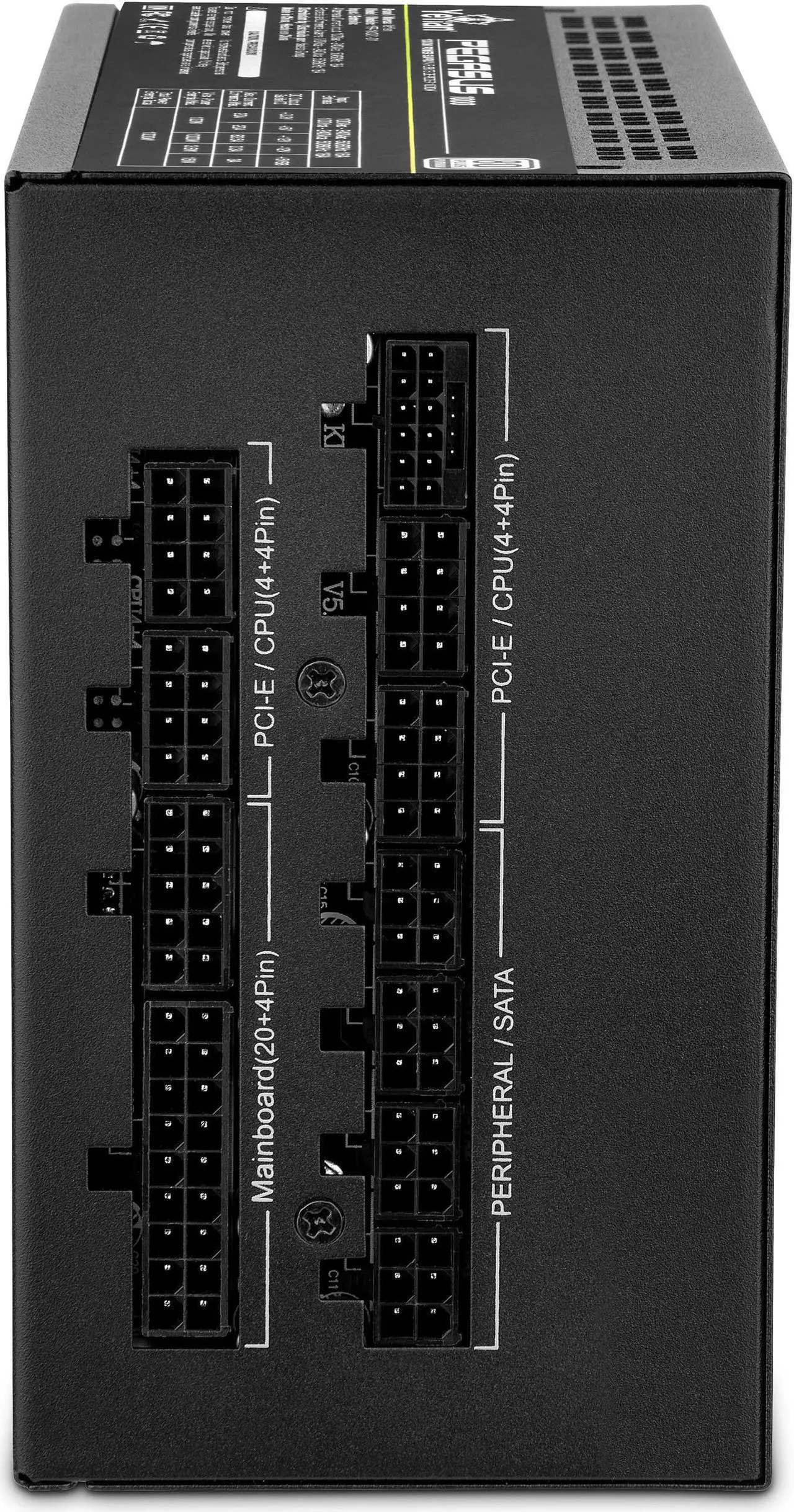 Alt view image 5 of 8 - YEYIAN Gaming Power Supply PCIE 5.0 Pegasus 1000W 80+ Platinum Certified YFP-1K031-01, 4080 4090 ATX 3.0 Compatible - Nichicon High Quality Japanese capacitor - Low Noise
