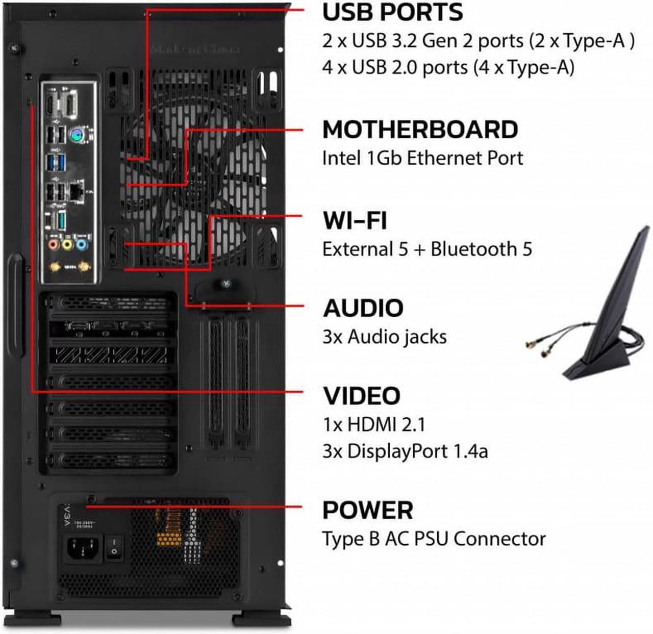 Alt view image 6 of 6 - YEYIAN YARI Gaming PC Desktop INTEL Core i7 13700F, RTX 4070, 1TB NVMe SSD, 16GB DDR4 3200, 650W Gold PSU, 240mm AIO, AC Wi-Fi, Window 11 64bit- YPI-YA37F0B-4701U