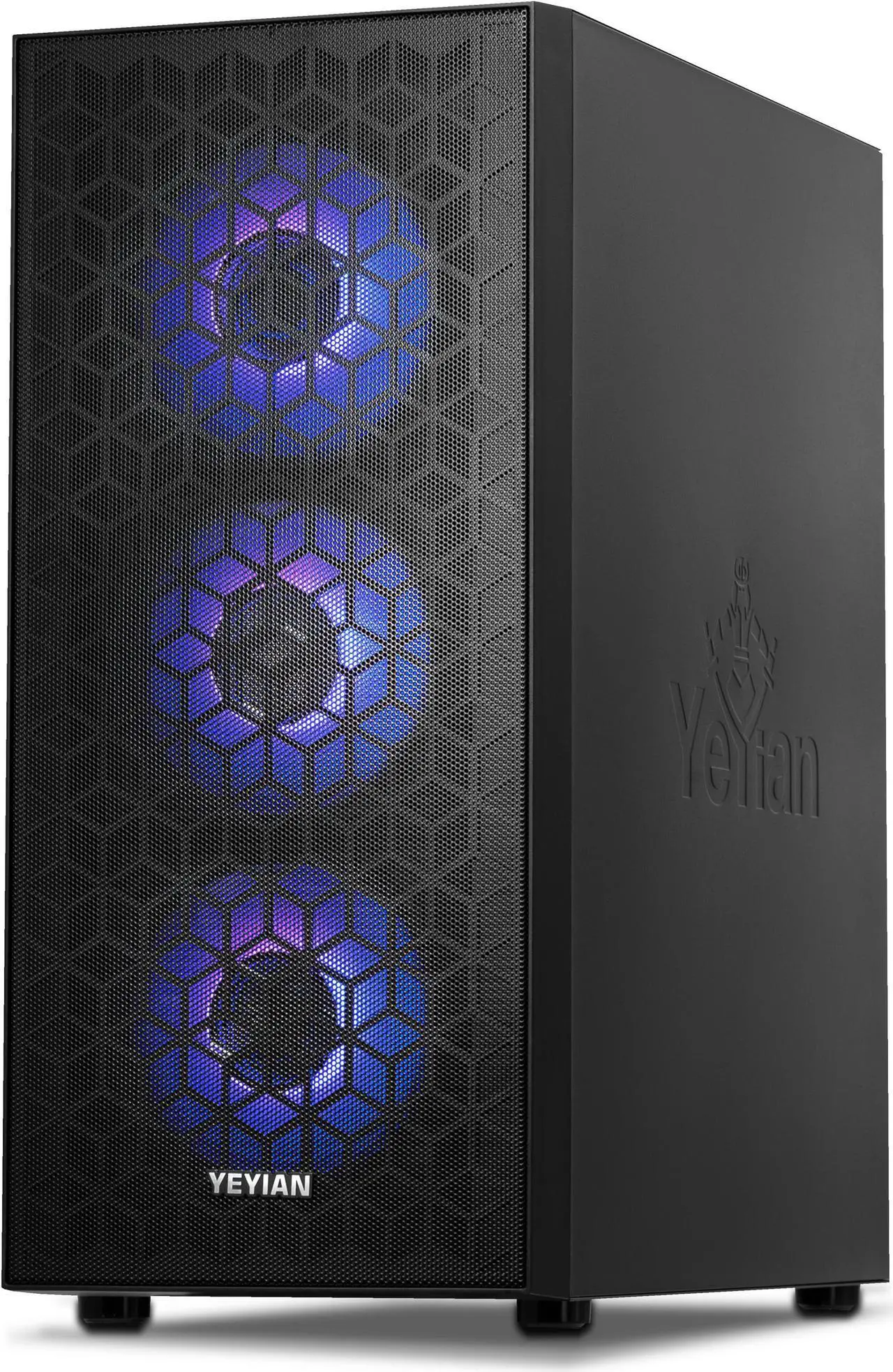 Alt view image 3 of 6 - Yeyian YUMI Gaming Desktop PC AMD Ryzen 5 5600X Multi (Boost frequency up to 4.6GHz) , Nvidia RTX 4060, 1TB NVMe SSD, 16GB DDR4 3200, 650W 80+ Gold PSU, AC Wi-Fi, Window 11 64bit - YPA-YU560XB-4601U