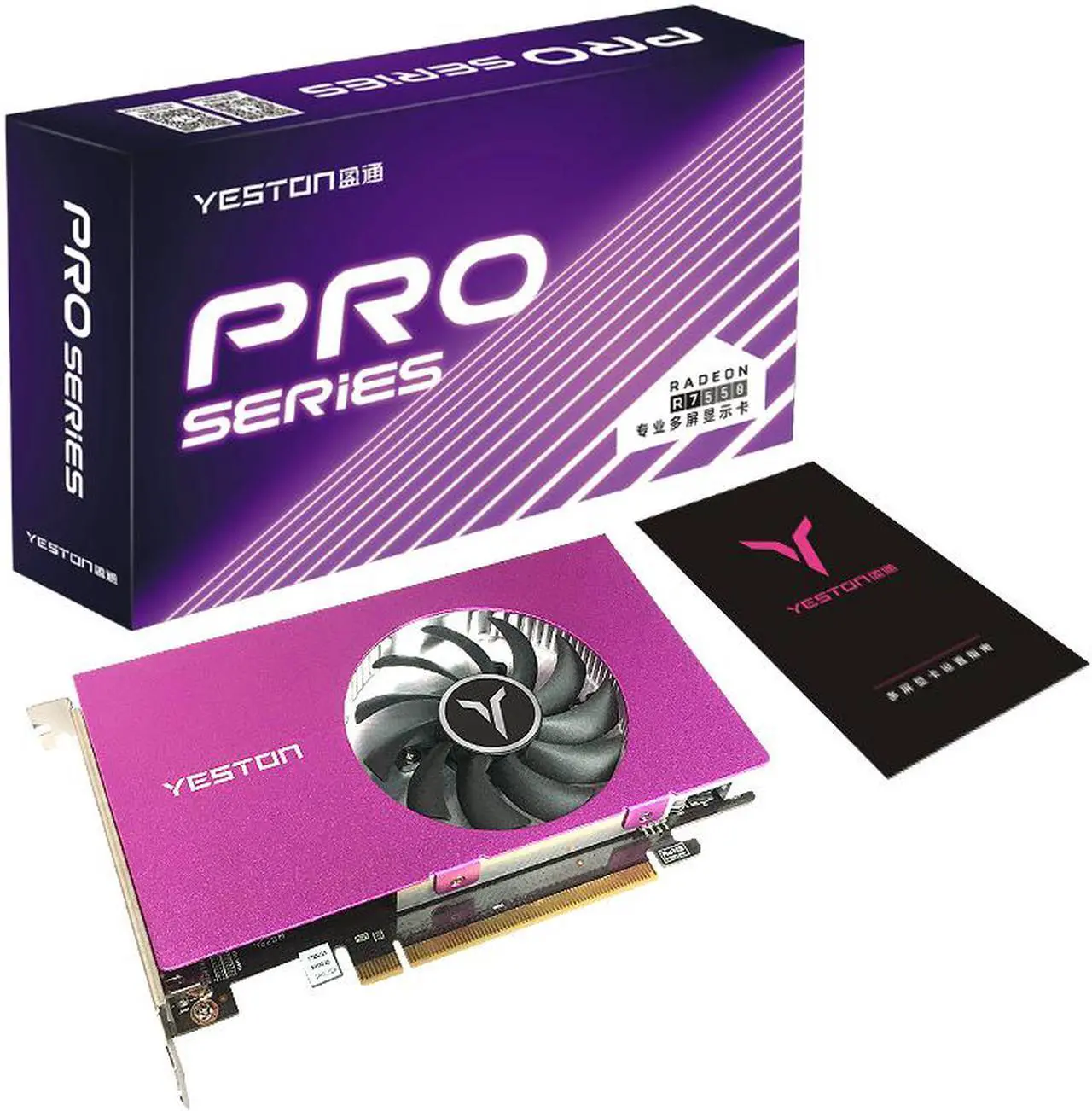Main image of Yeston Radeon RX 550 4GB GDDR5 1183MHz 512processors video cards PCIExpress 3.0 DirectX12 Single Slot 4*HDMI compatible graphics card of Desktop