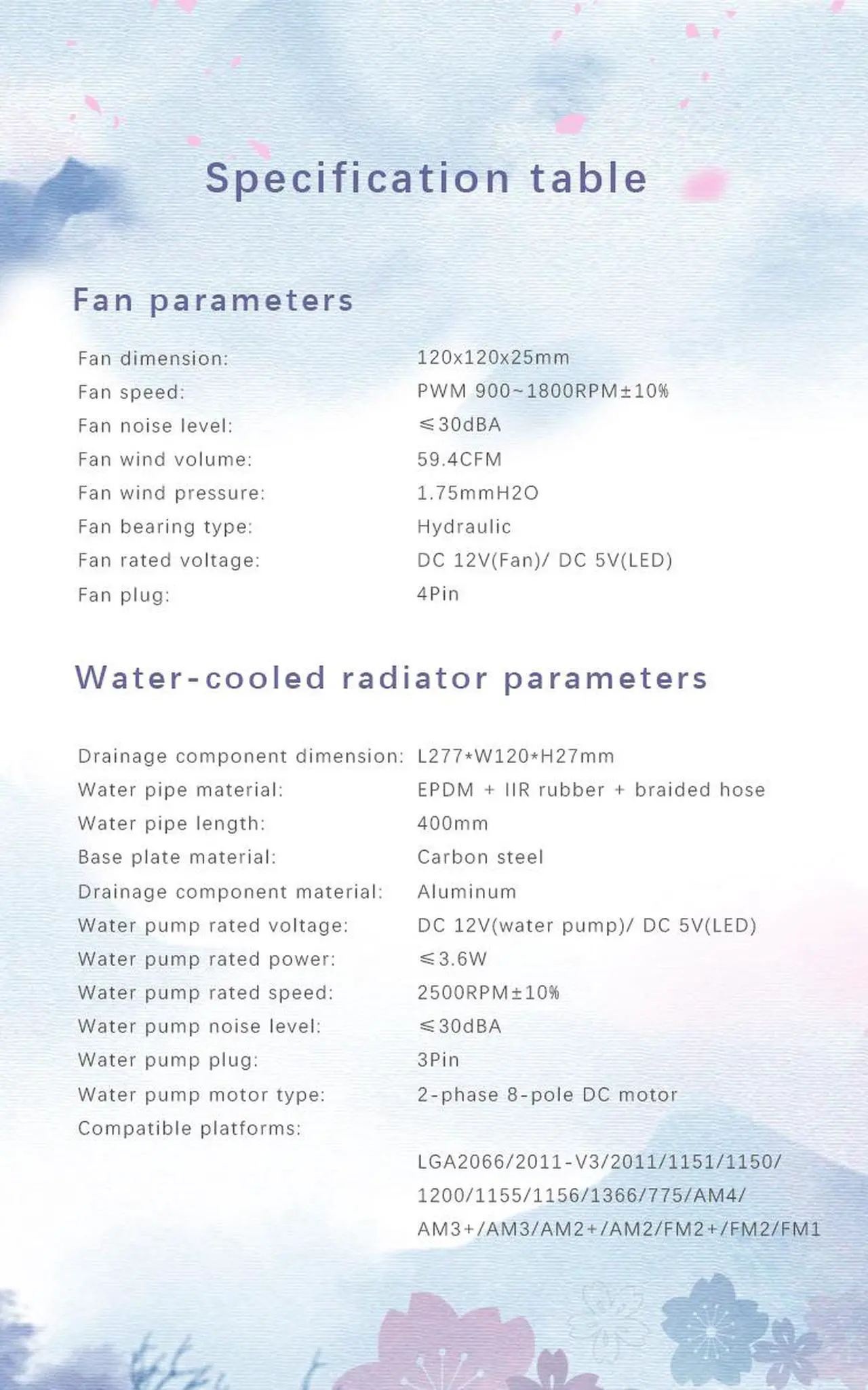 Alt view image 6 of 7 - Yeston * zeaginal Sakura 240 integrated CPU supports Intel / AMD platform PWM temperature control fan water cooling radiator ARGB  synchronous fan