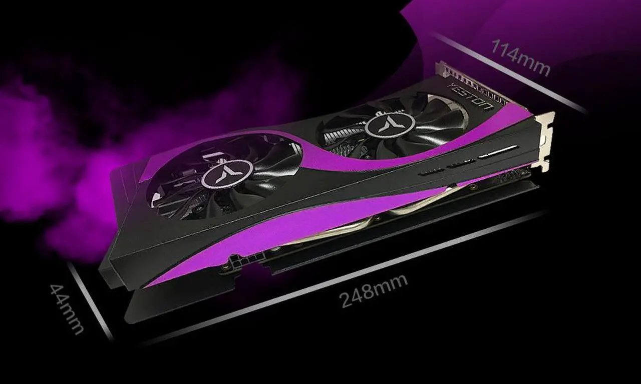 Alt view image 4 of 7 - Yeston GeForce GTX 1660  Super-6G  GDDR6  6GB 192Bit Graphics cards Nvidia pci express x16 3.0 video cards Desktop computer PC video gaming graphics card