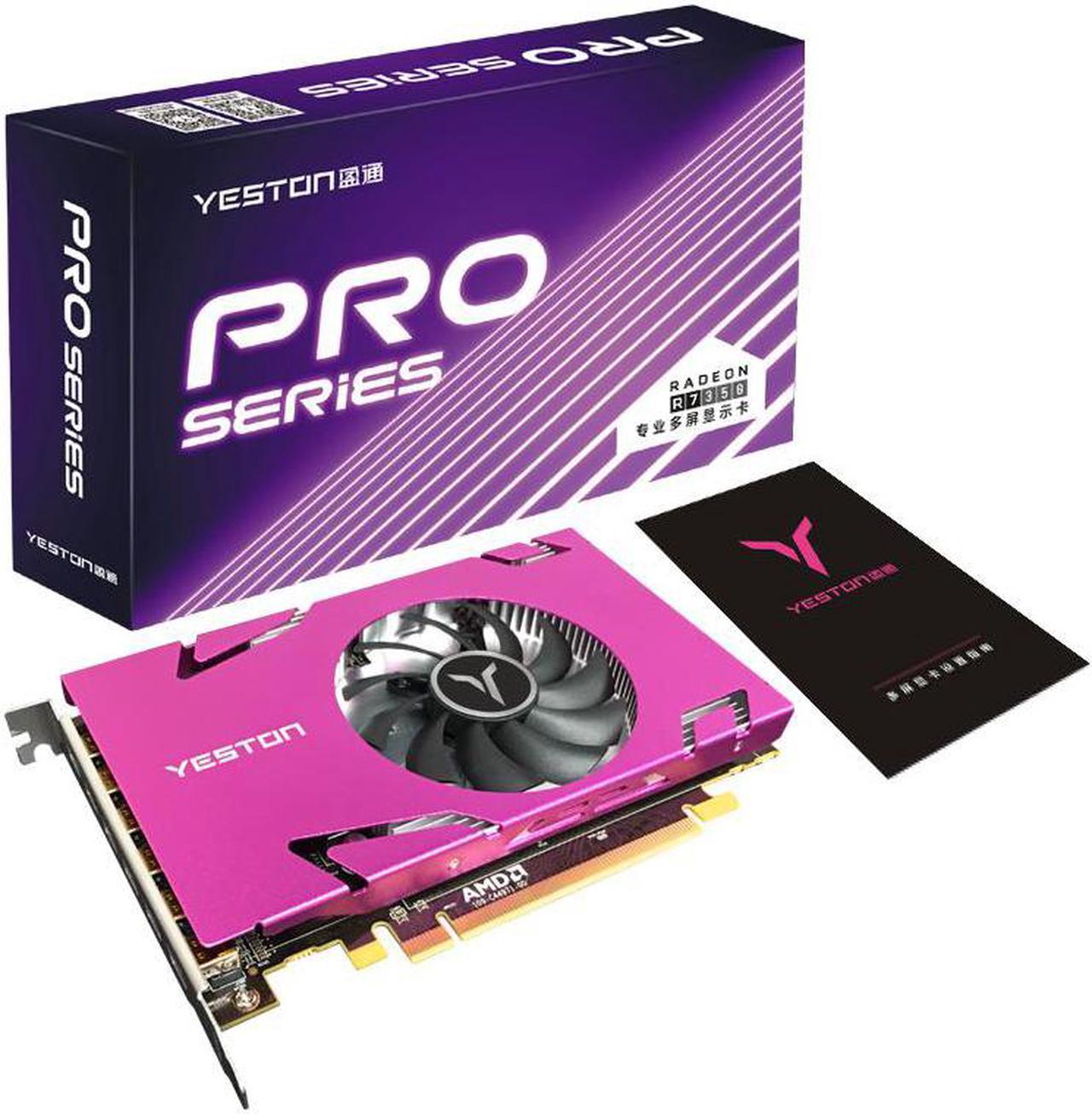 Yeston Radeon R7 350-4G 6miniDP 4GB 128bit GDDR5 700MHz 512processors PCIExpress 3.0*16 video cards 6 Screen Graphics Card DirectX12 6*Mini Displayport graphics card of Desktop