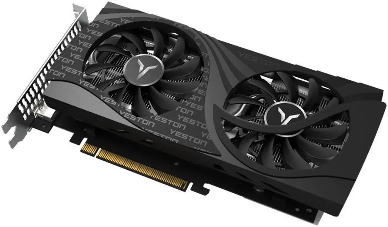 Alt view image 4 of 7 - Yeston Radeon RX 6600 8GB D6 GDDR6 128bit 7nm Desktop computer PC Video Graphics Cards support PCI-Express 4.0 video cards 3*DP+1*HDMI-compatible  graphics card