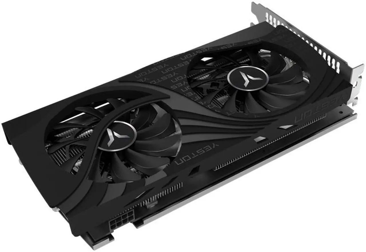 Alt view image 3 of 7 - Yeston Radeon RX 6600 8GB D6 GDDR6 128bit 7nm Desktop computer PC Video Graphics Cards support PCI-Express 4.0 video cards 3*DP+1*HDMI-compatible  graphics card