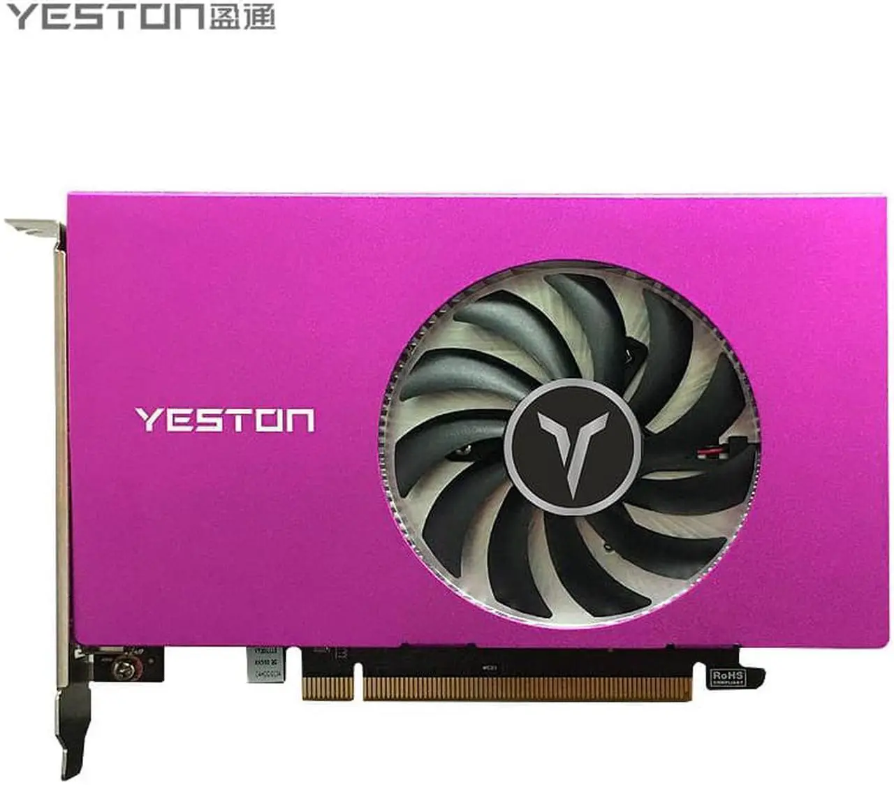 Alt view image 2 of 7 - Yeston Radeon RX 550 4GB GDDR5 1183MHz 512processors video cards PCIExpress 3.0 DirectX12 Single Slot 4*HDMI compatible graphics card of Desktop