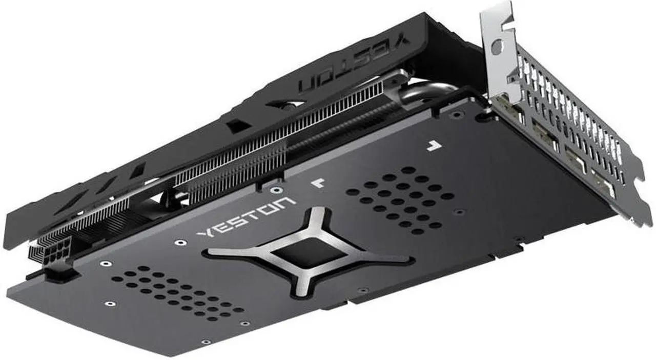 Alt view image 5 of 6 - Yeston Radeon RX 7600 8GD6 GDDR6 128bit video cards Desktop computer PC Video Graphics Cards support PCI-Express 4.0 3*DP+1*HDMI-compatible  graphics card 8GB Double Fans