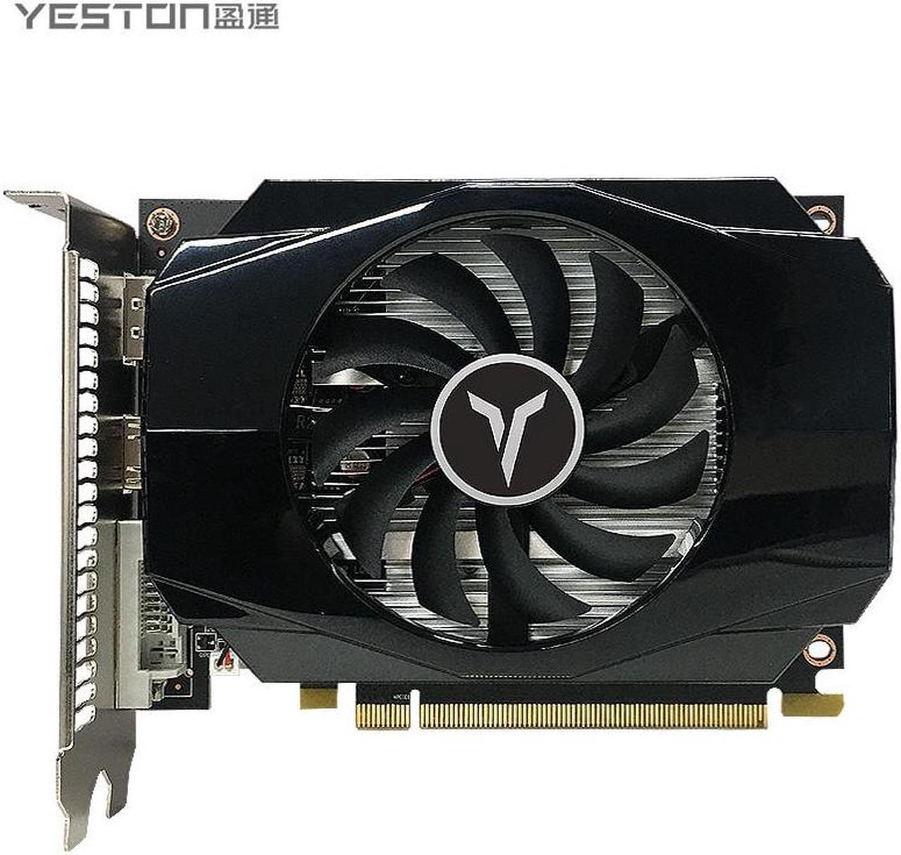 Yeston Radeon RX 550 4GB GDDR5 1183MHz 512processors PCIExpress 3.0 DirectX12 video cards Double slot DP+HDMI compatible +DVI-D graphics card of Desktop