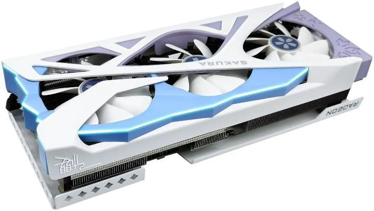Alt view image 2 of 4 - Yeston Radeon RX 7700 XT 12G GDDR6 video cards Desktop computer PC Video Graphics Cards support PCI-Express 4.0 3*DP+1*HDMI-compatible RGB light effect Fragrant graphics card RX 7700XT
