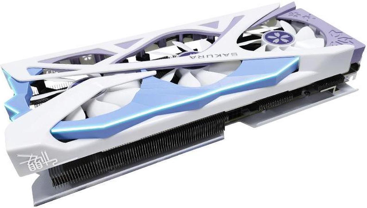 Alt view image 2 of 6 - Yeston Sakura GeForce RTX 4060 Ti 16GB GDDR6 PCI Express 4.0 Video Card HDMI 2.1*1 + DP1.4a*3 video cards Desktop computer PC video gaming graphics card