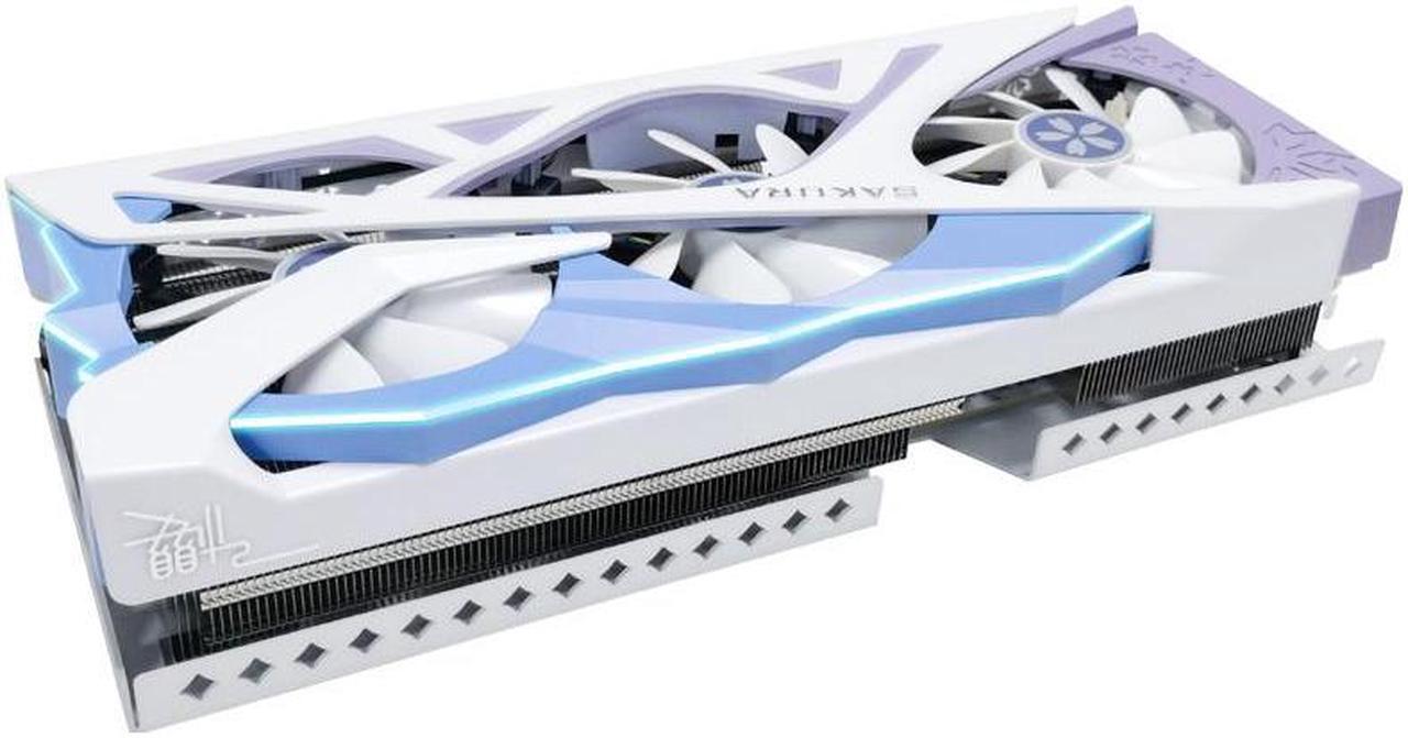 Alt view image 2 of 6 - Yeston Sakura GeForce RTX 4070 Ti Super 16GB GDDR6X PCI Express 4.0 Video Card HDMI 2.1*1 + DP1.4a*3 video cards Desktop computer PC video gaming graphics card
