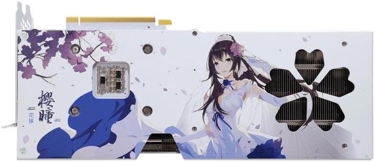 Alt view image 3 of 6 - Yeston Sakura GeForce RTX 4070 Ti Super 16GB GDDR6X PCI Express 4.0 Video Card HDMI 2.1*1 + DP1.4a*3 video cards Desktop computer PC video gaming graphics card