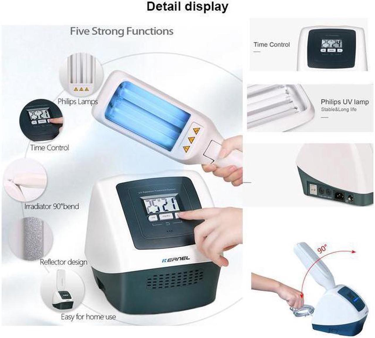 Alt view image 4 of 4 - Kernelmed Stationary UV Phototherapy 311nm UVB lamp Home Phototherapy Vitiligo Lamp KN-4006B for Vitiligo Psoriasis