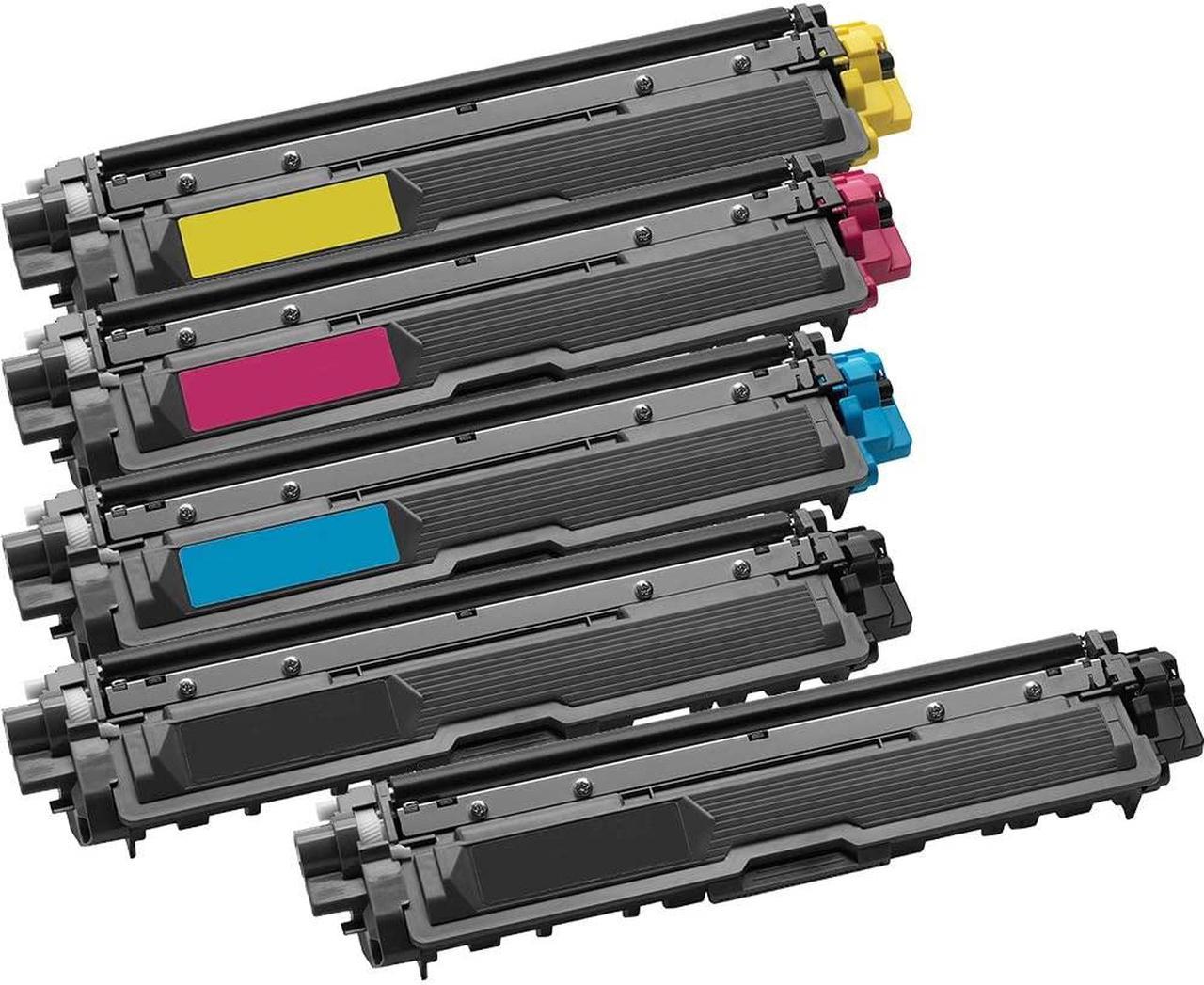 5 Inkfirst® Compatible Toner Cartridges Replacement for Brother TN221 TN225 TN-221 TN-225 MFC-9130CW MFC-9330CDW