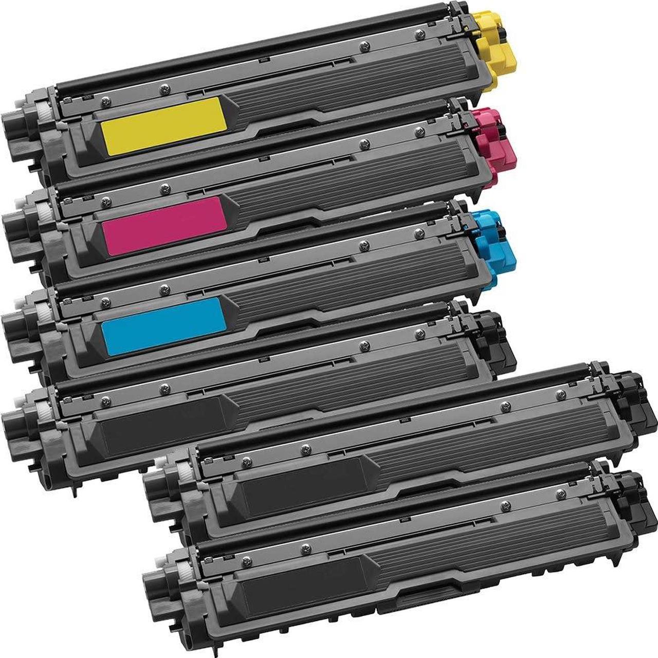 6 Inkfirst Compatible Toner Cartridges Replacement for Brother TN-221 TN-225 TN221 TN225 MFC-9130CW MFC-9330CDW MFC-9340CDW