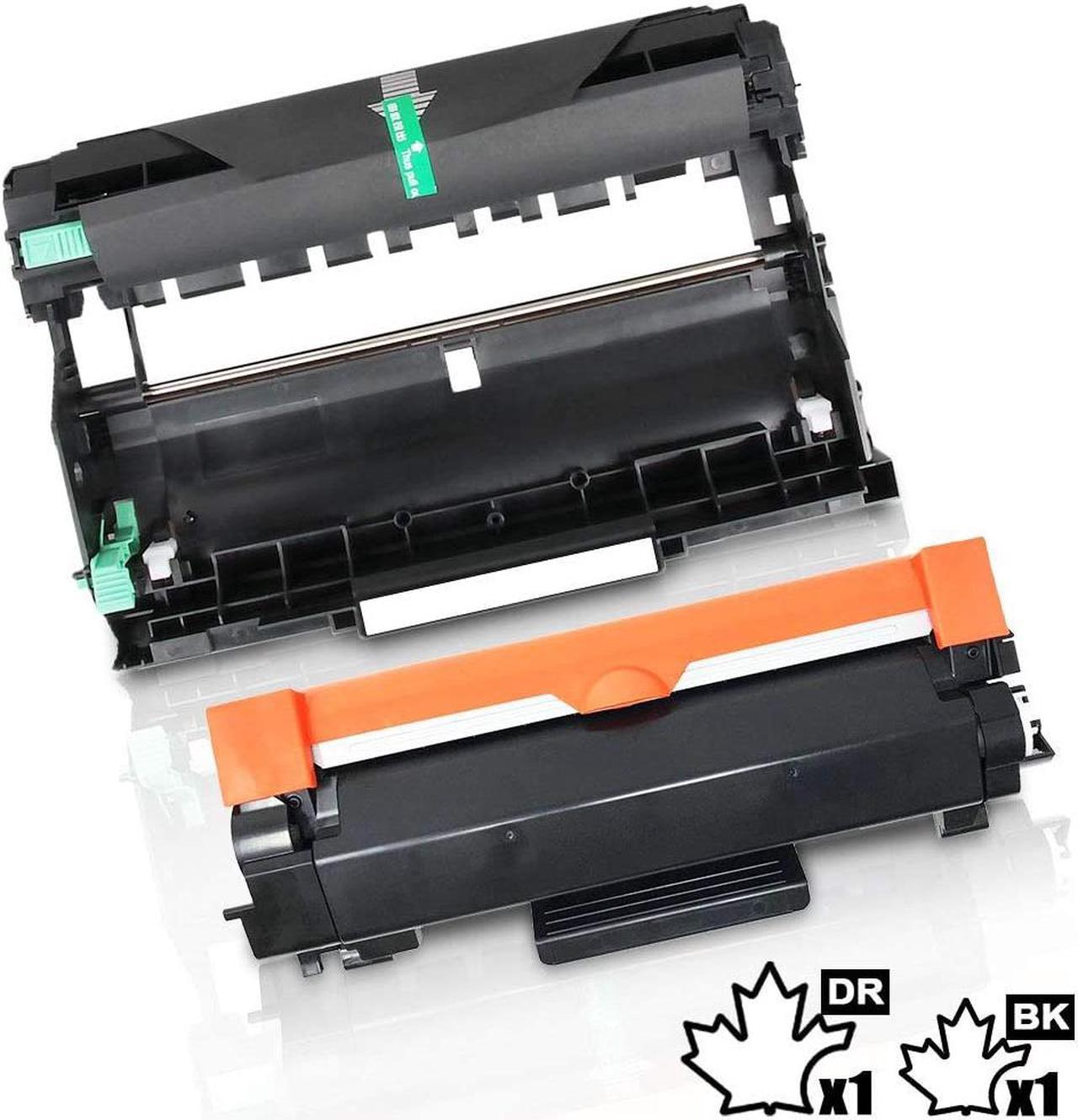 2PK-Inkfirst® Compatible Toner Cartridge TN760 TN-760  (WITH CHIP) & DR730 DR-730 Drum Replacement for Brother HL-L2370DW