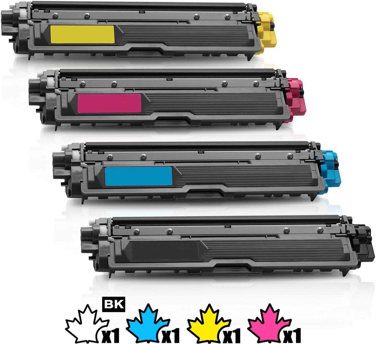 1 Set of 4 Inkfirst® Compatible Toner Cartridges TN221BK TN221C  TN221M  TN221Y TN225 Replacement for Brother TN221 TN225