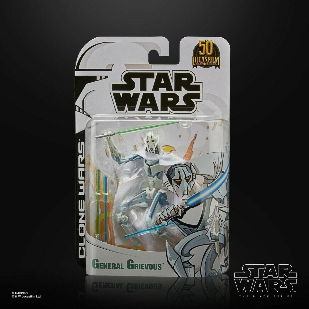 Alt view image 6 of 6 - HASBRO STAR WARS BLACK SERIES CLONE WARS GENERAL GRIEVOUS 6" ACTION FIGURE EXCLUSIVE