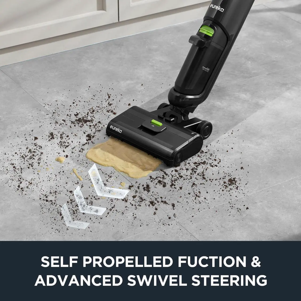 Alt view image 3 of 5 - Eureka Cordless Wet Dry Hard Floor Cleaner, Self Cleaning, Vacuum Mop for Multi-Surfaces, Perfect for Cleaning Sticky Messes, NEW400, Viral Cleaner vac Durable Household Items