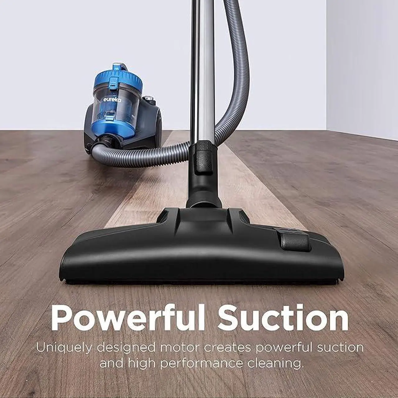 Alt view image 6 of 6 - Eureka WhirlWind Bagless Canister 2.5L Vacuum Cleaner, Lightweight Vac for Carpets and Hard Floors, NEN110A, Blue corded