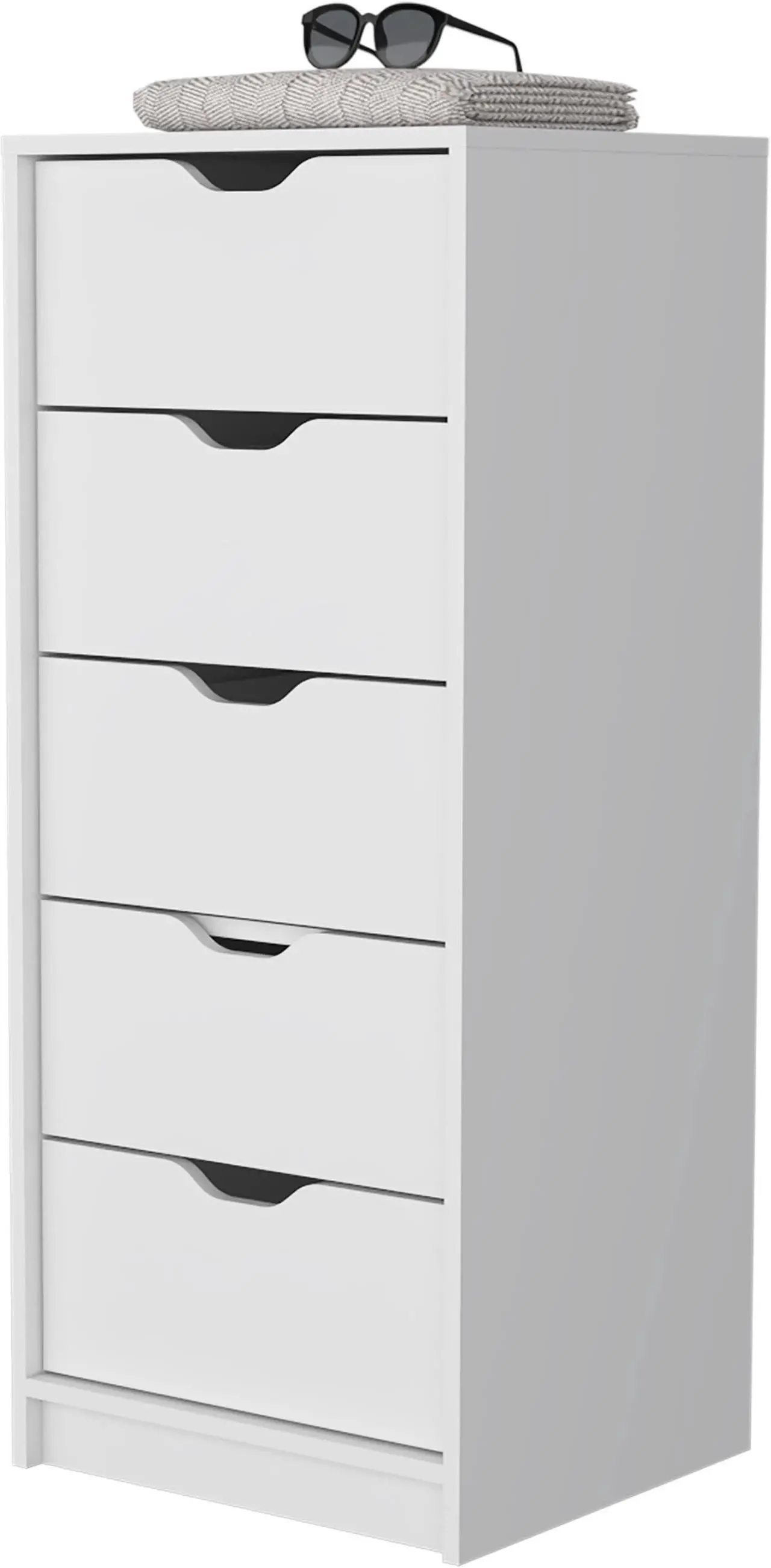 Alt view image 5 of 7 - Dillon 5 Narrow Drawer Dresser, Tall Chest of Drawers