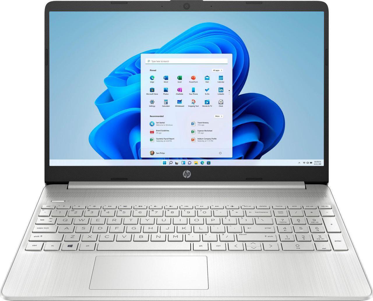 Newest HP Notebook Laptop, 15.6" HD Touchscreen, AMD Ryzen 3 3250U Processor, 8GB DDR4 RAM, 512GB PCIe NVMe SSD, Media Card Reader, Wi-Fi, Bluetooth, Windows 11 Home, Silver